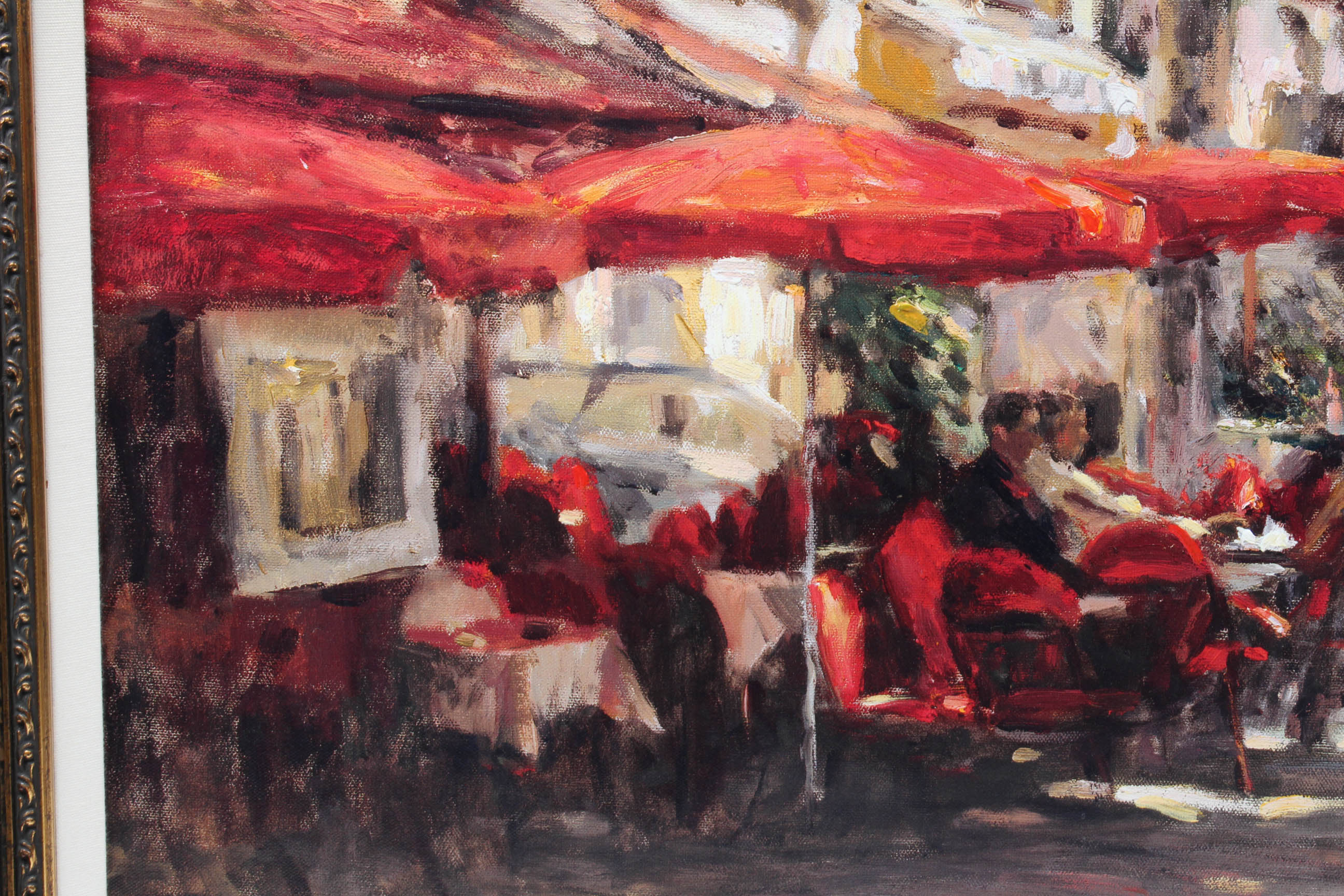 Signed Leonard Wren Limited Edition Giclee "Cafe Aix-en-Provence"