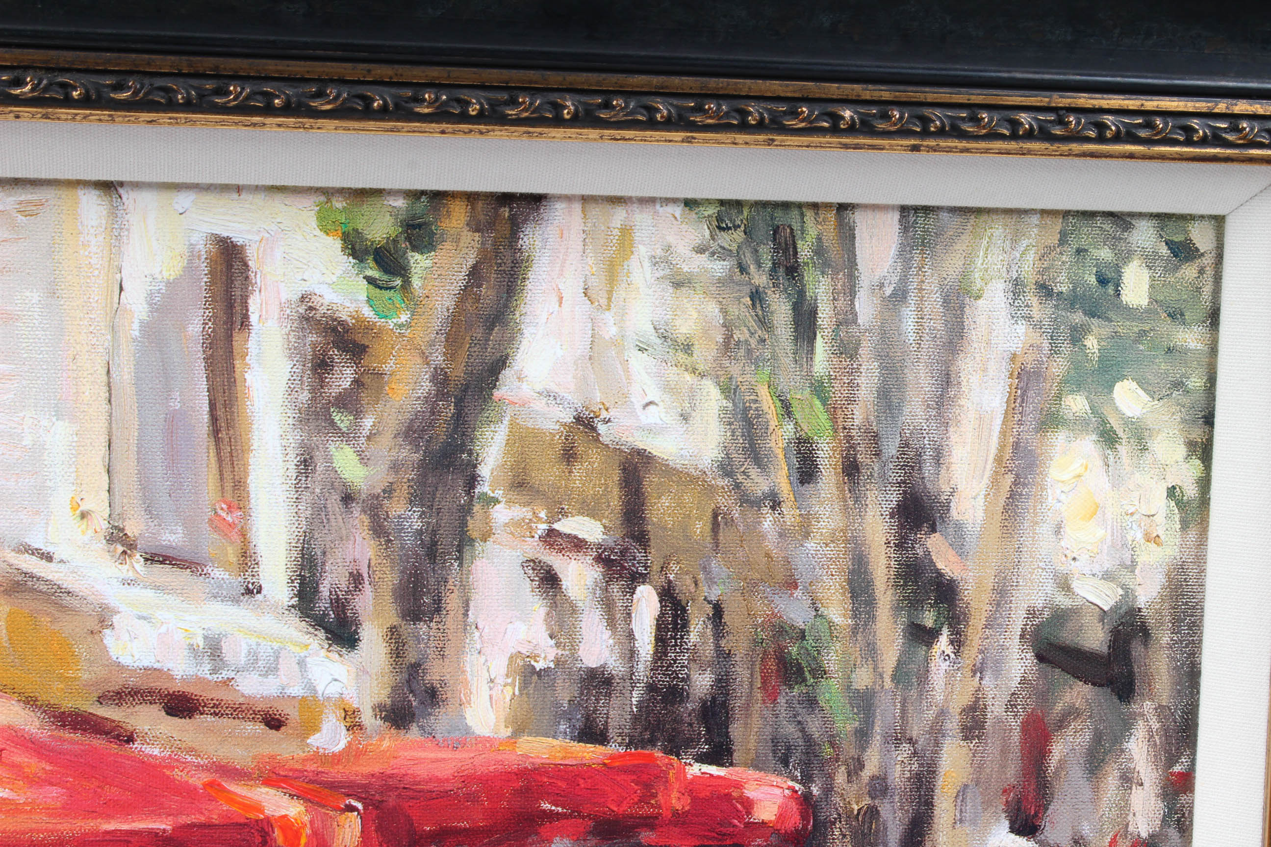 Signed Leonard Wren Limited Edition Giclee "Cafe Aix-en-Provence"