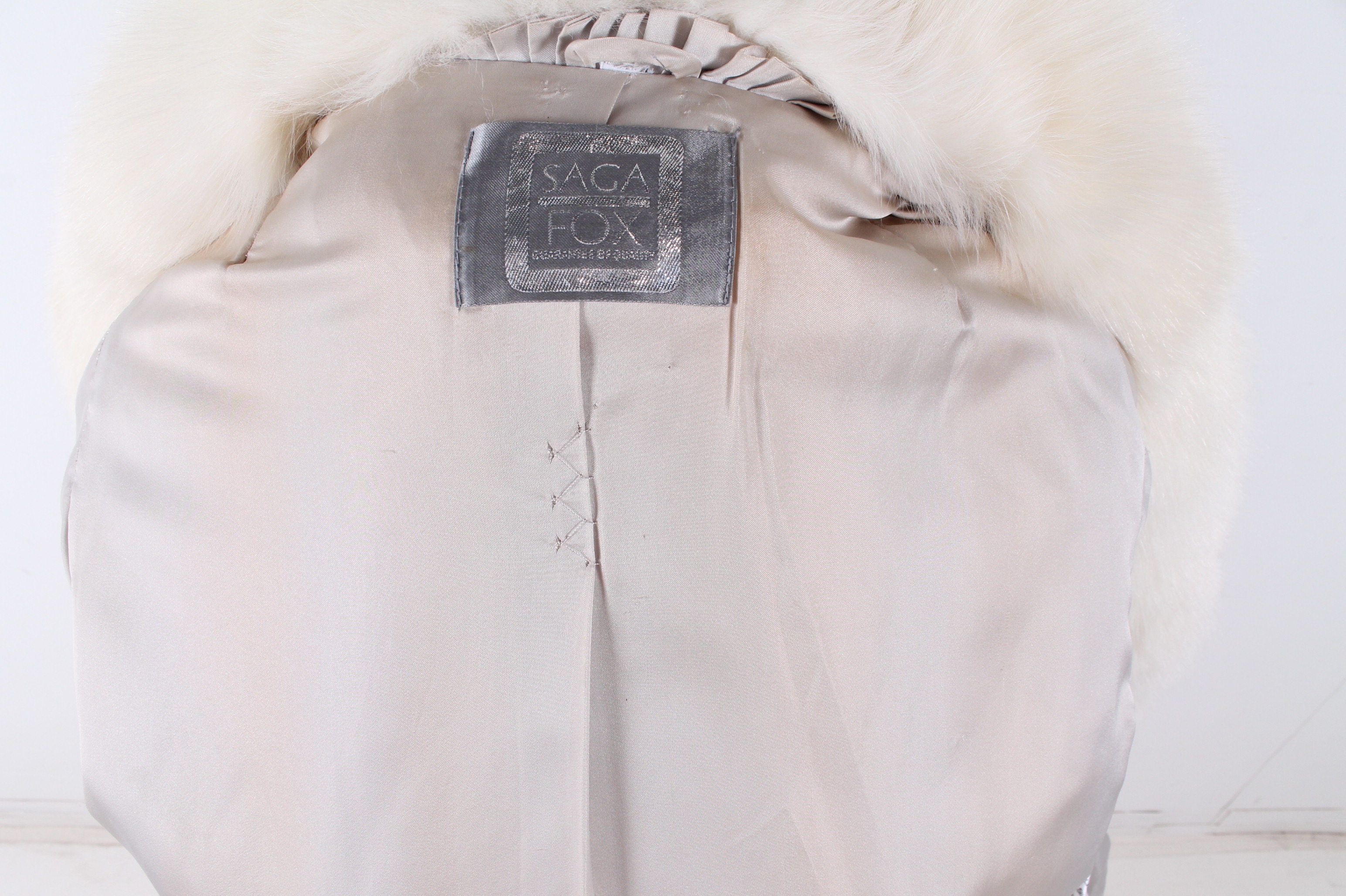 Saga Fox Blue and Arctic Fox Fur Coat