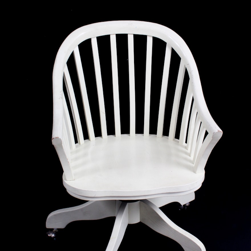 Painted Solid Wood Office Chair