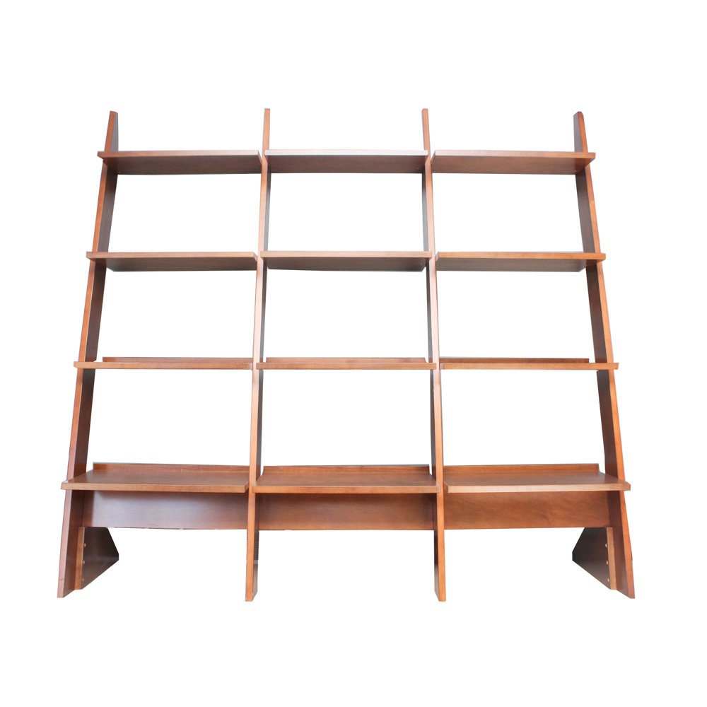 Modern Wooden Slant Front Ladder Bookcase