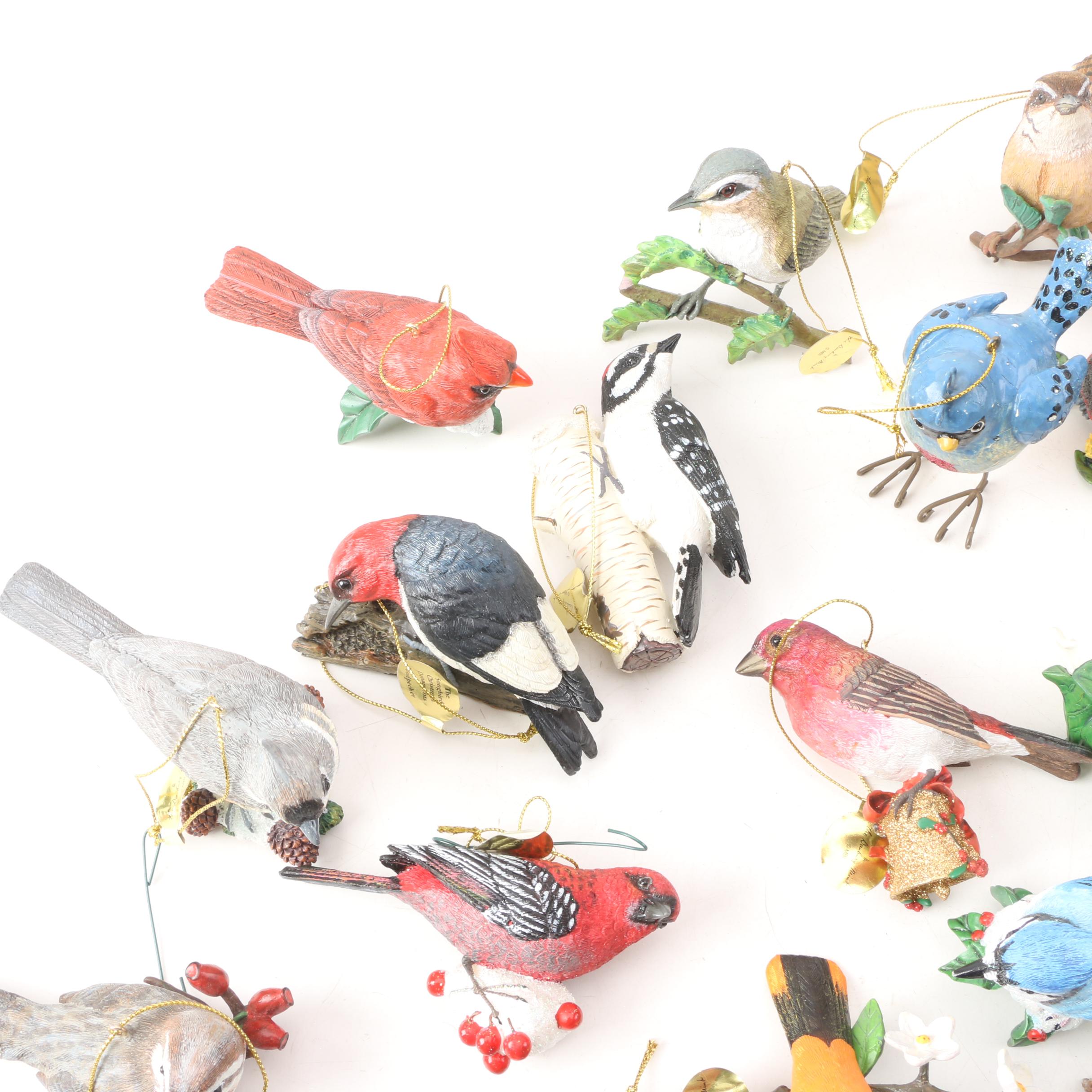 Bird Holiday Ornaments Including The Danbury Mint