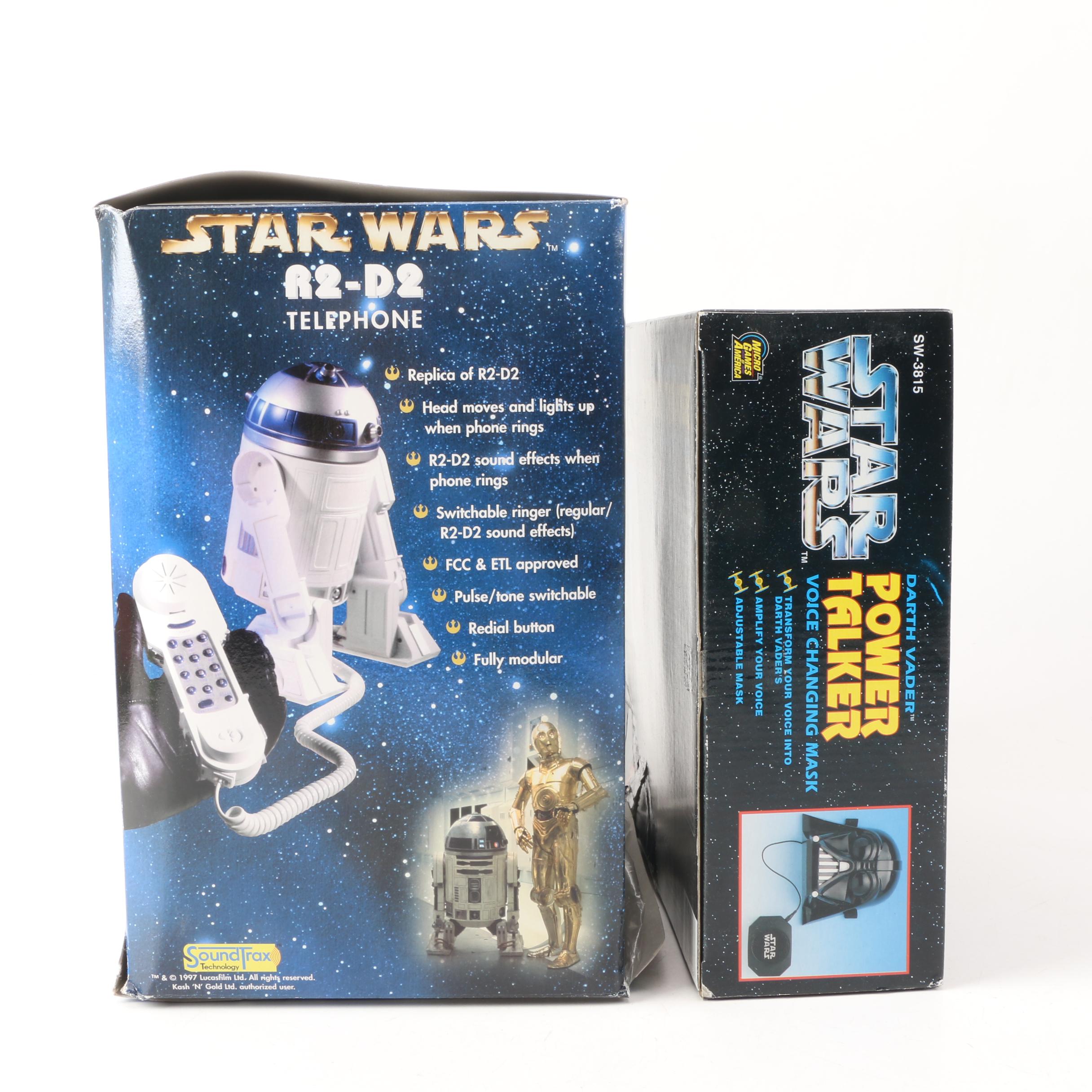 Star Wars R2-D2 Telephone and Darth Vader Power Talker Voice Changing Mask
