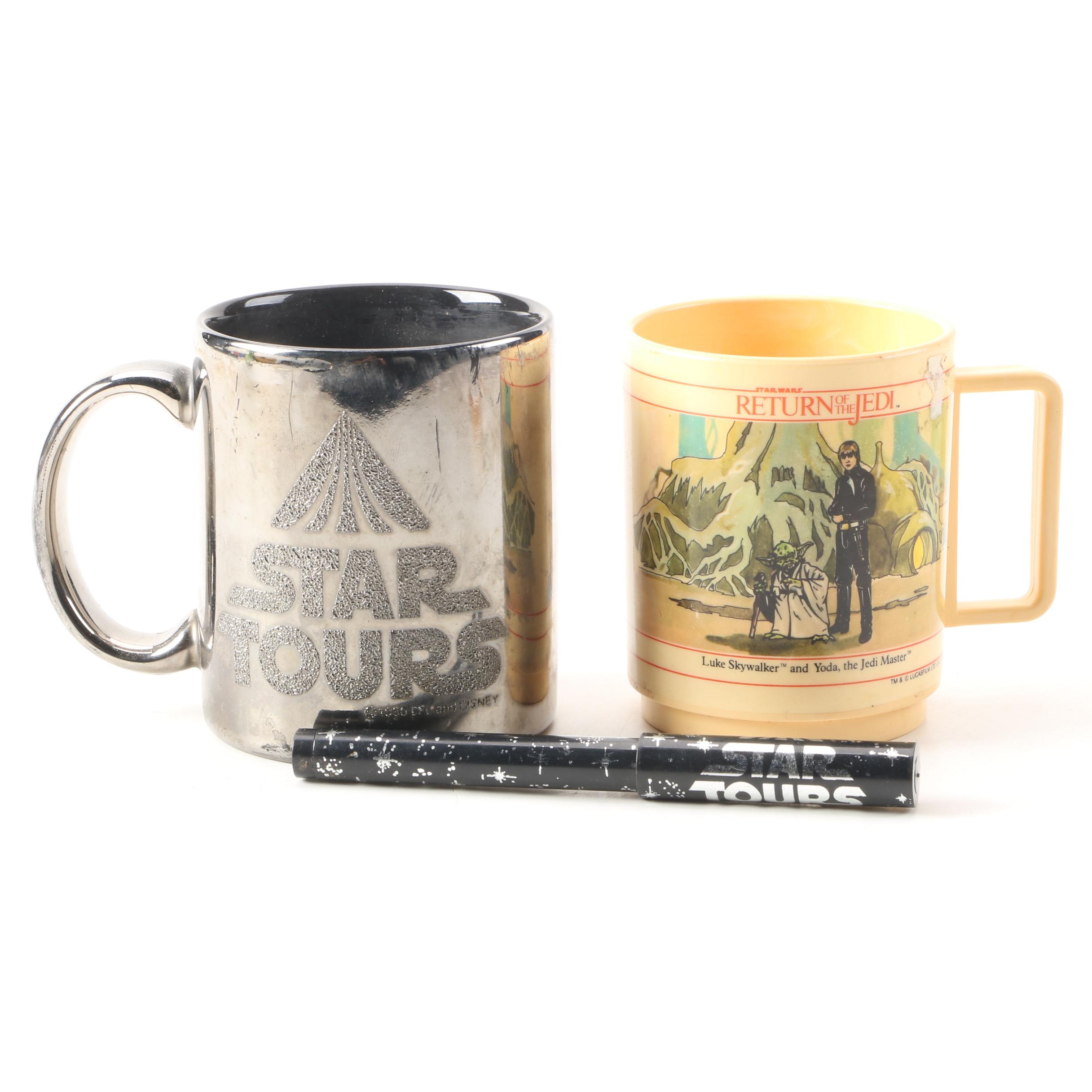 Star Tours and Star Wars Return of the Jedi Memorabilia