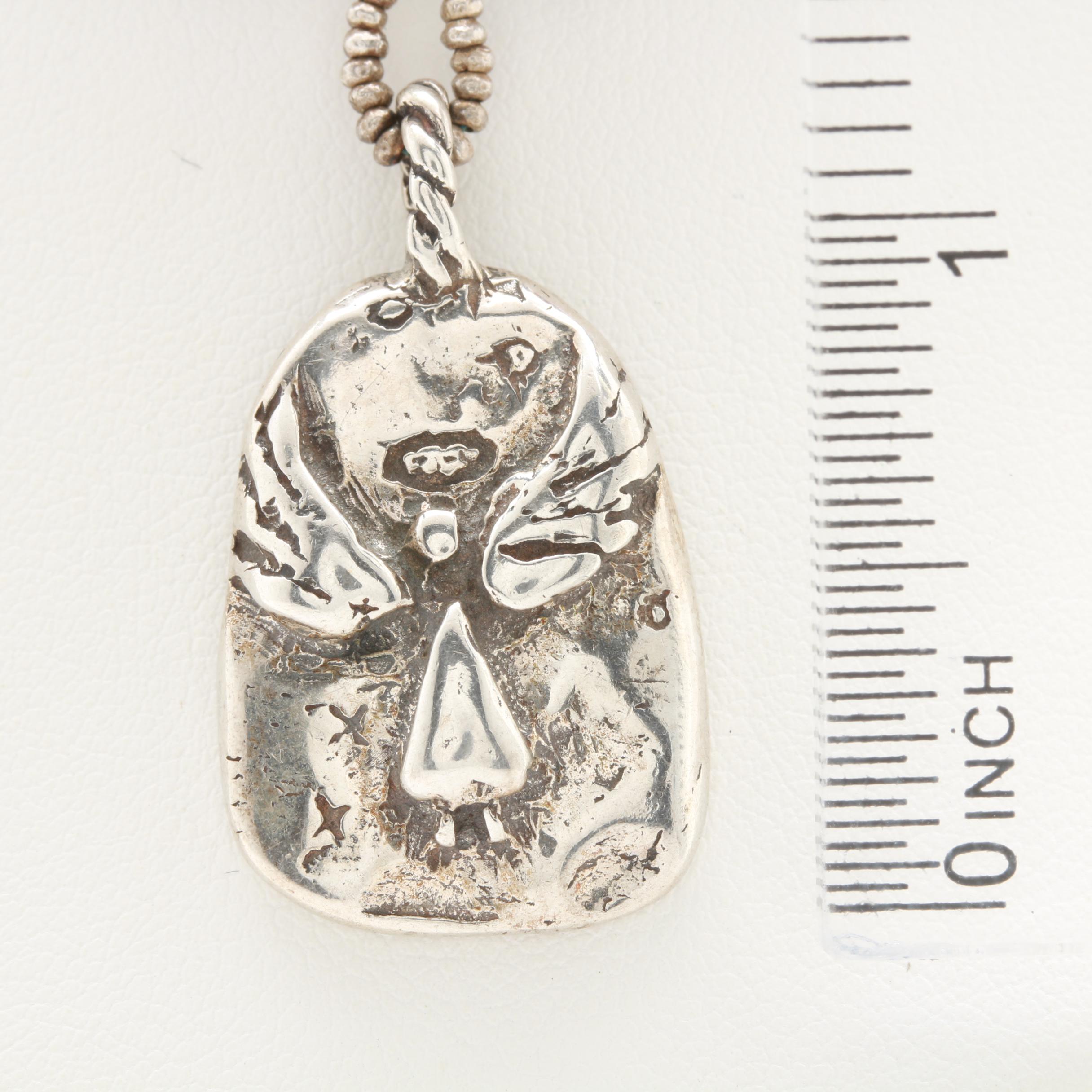 Jes Maharry Sterling Silver Gemstone Beaded Necklace