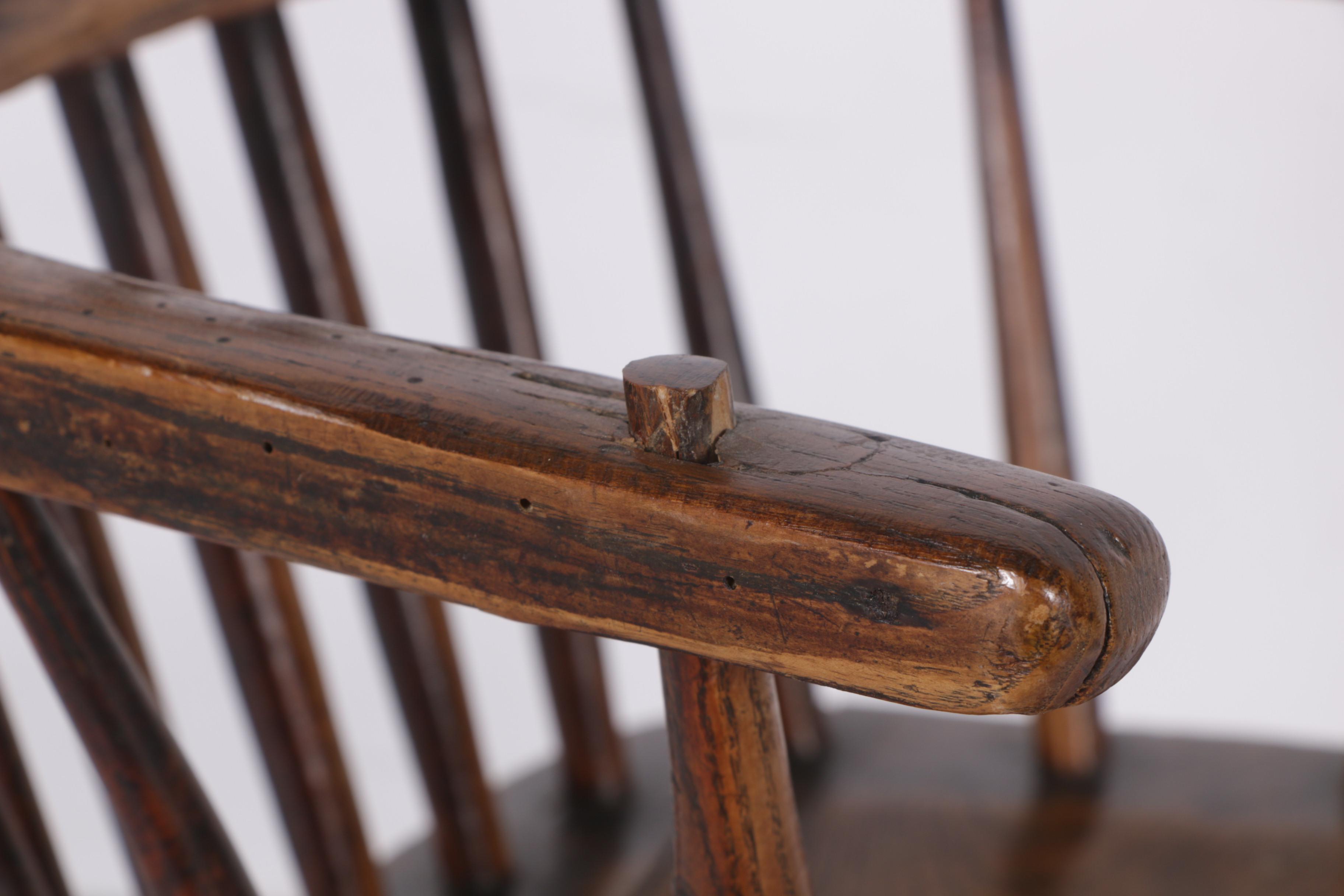 Antique Oak Child's Commode Chair