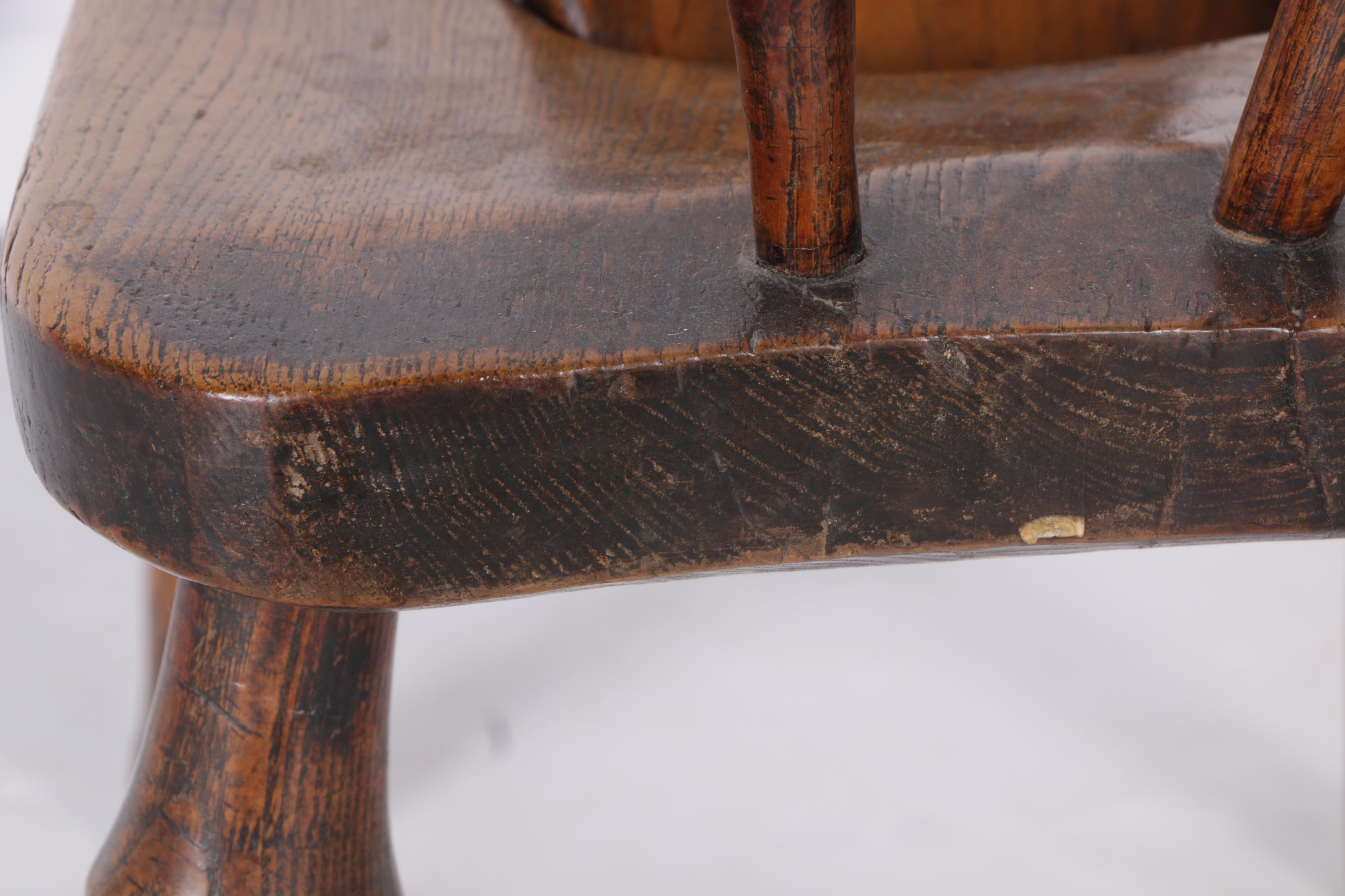 Antique Oak Child's Commode Chair