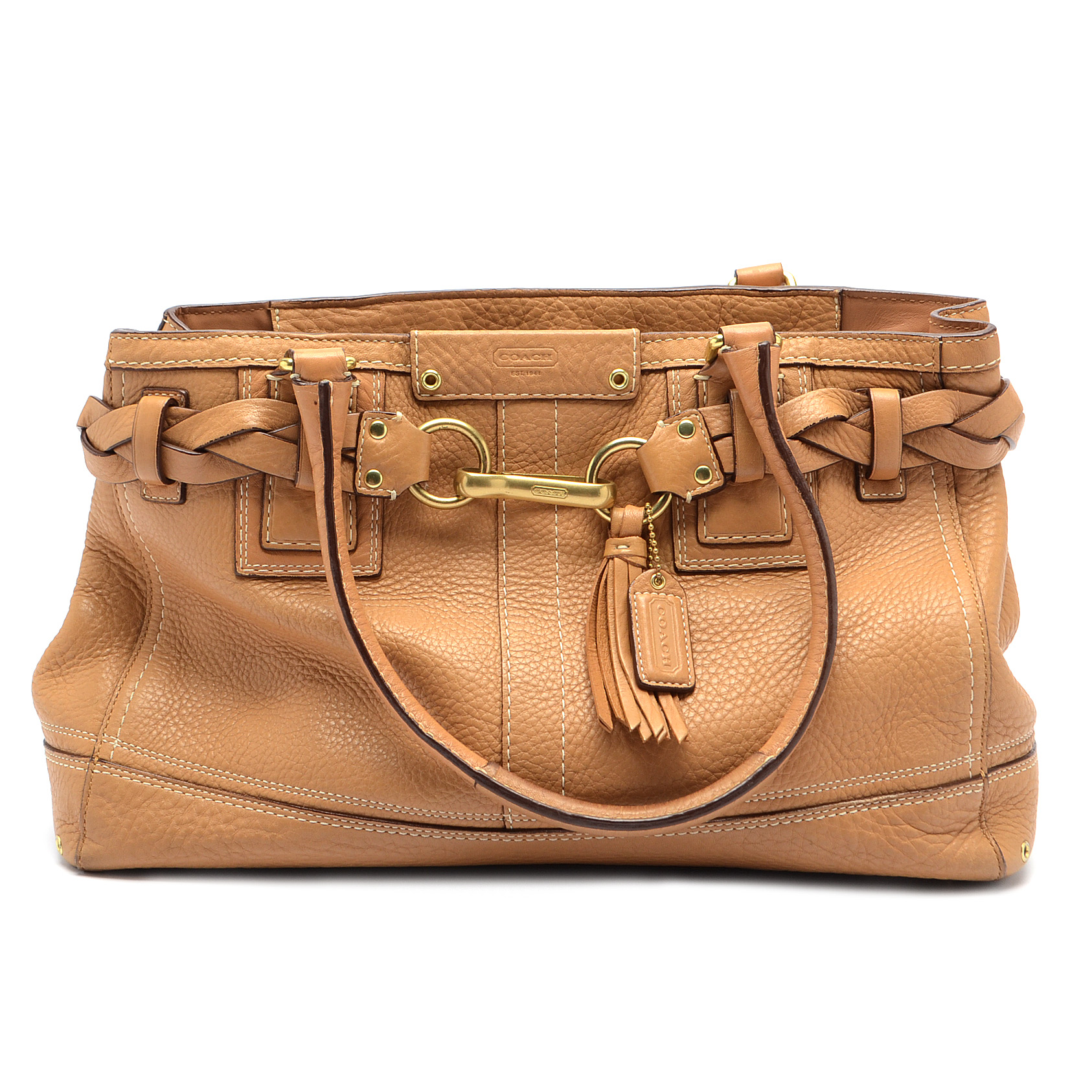 Coach Hamptons Leather Satchel