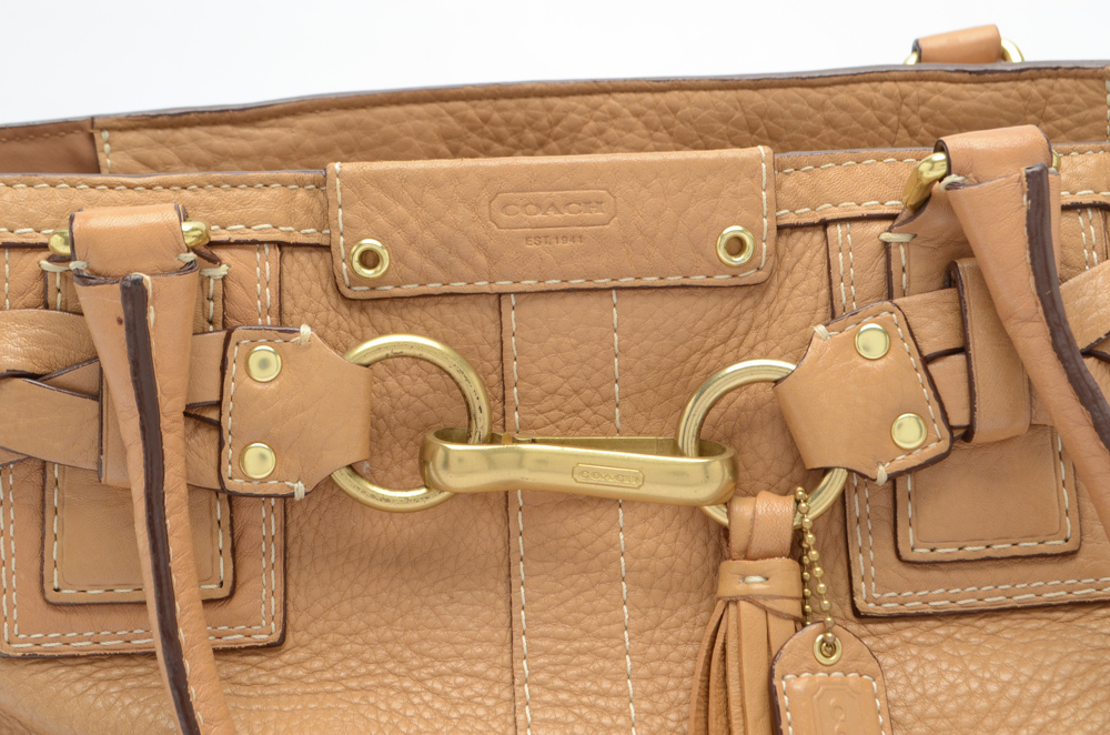 Coach Hamptons Leather Satchel