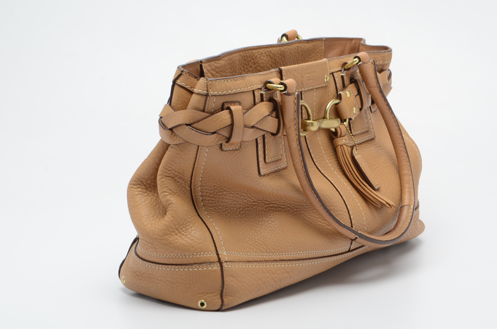 Coach Hamptons Leather Satchel