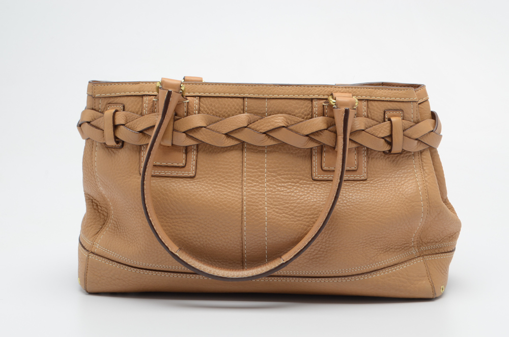 Coach Hamptons Leather Satchel