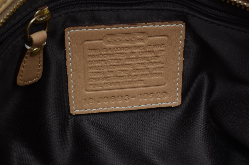 Coach Hamptons Leather Satchel