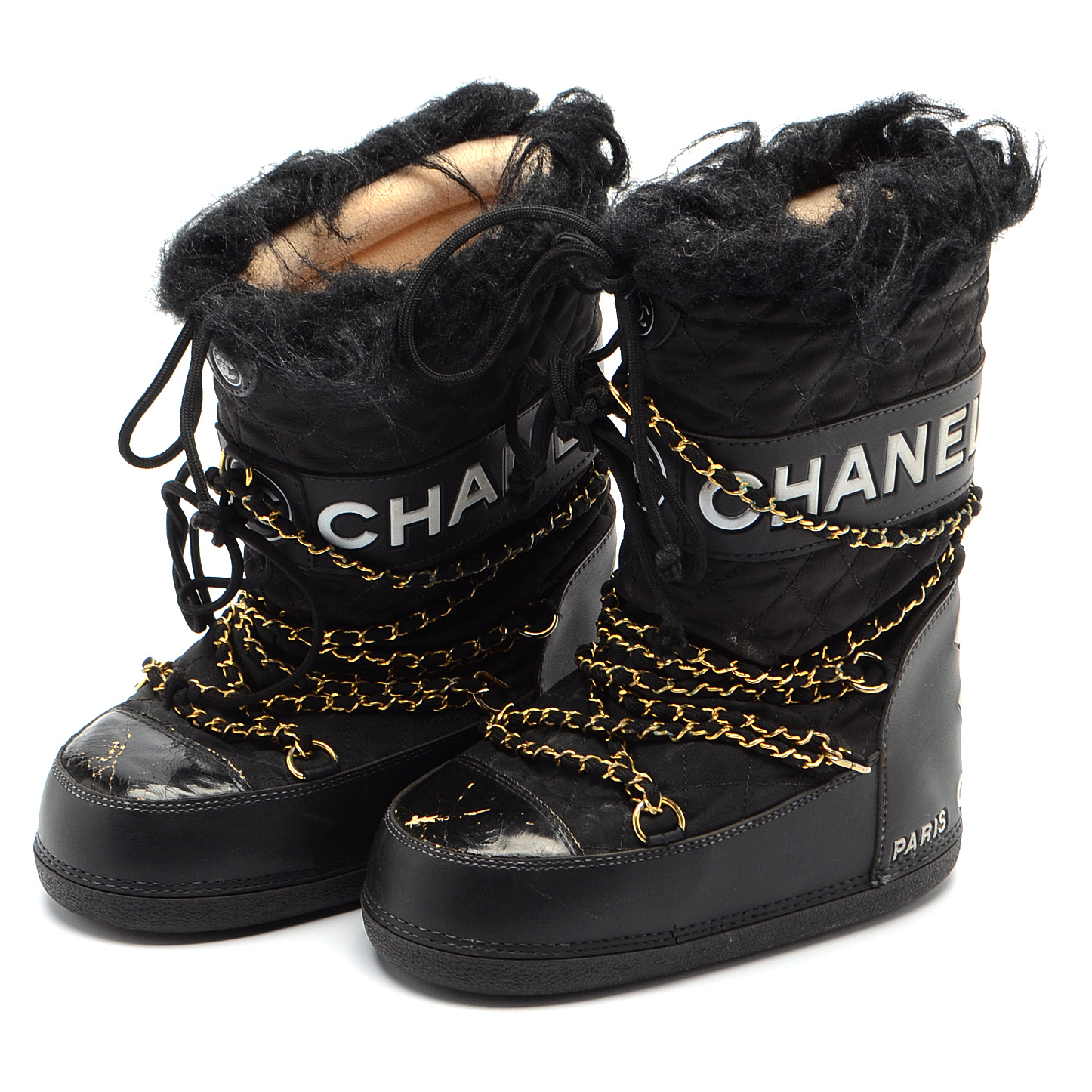 Chanel Quilted Apres Ski Moon Boots