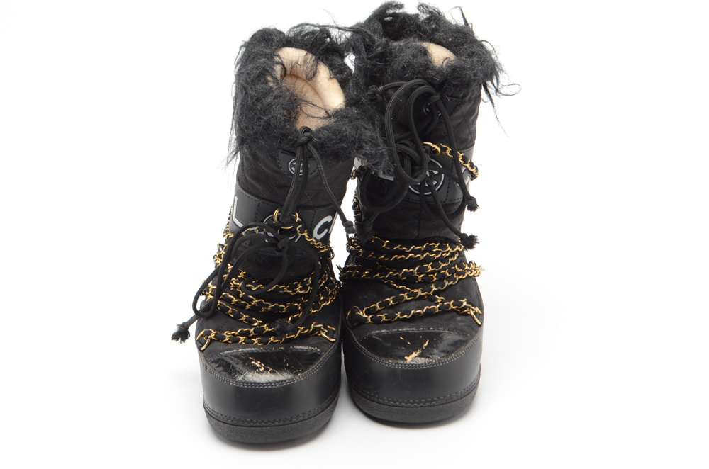 Chanel Quilted Apres Ski Moon Boots