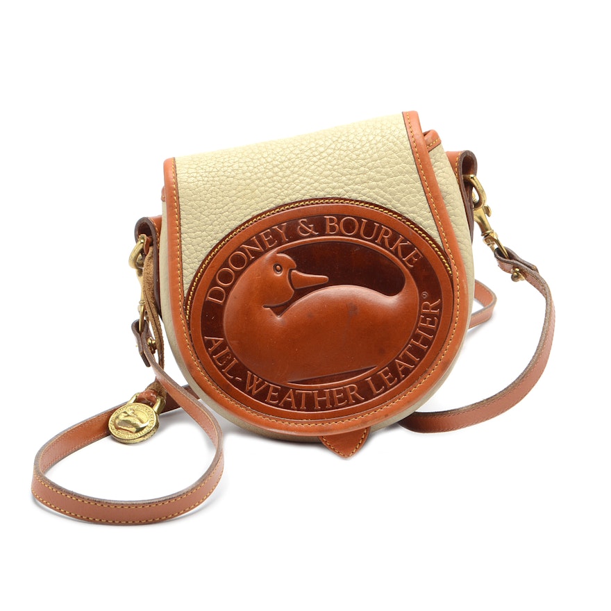Dooney & Bourke All-Weather Leather Duck Logo Crossbody Bag
