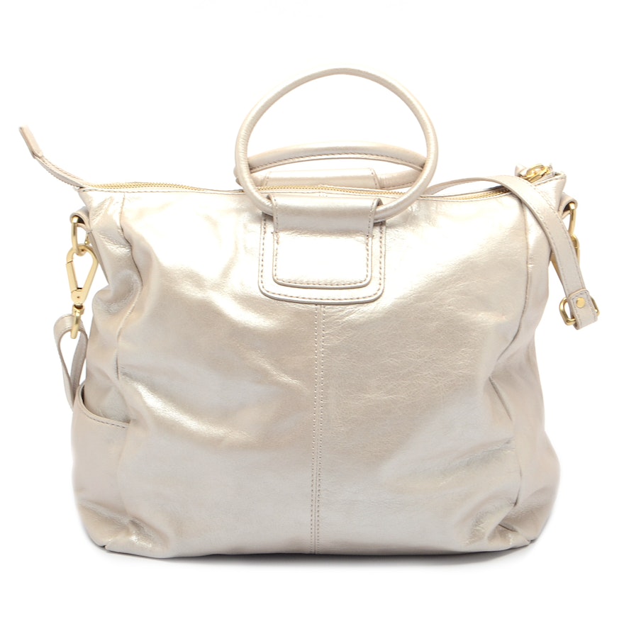 Metallic Leather Handbag by Hobo