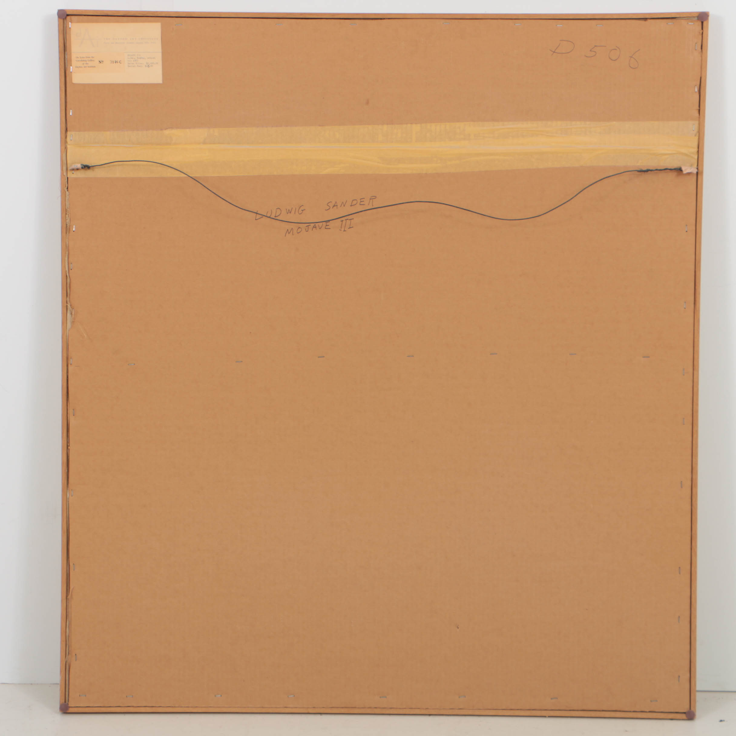 Ludwig Sander 1967 Oil on Canvas "Mojave III"