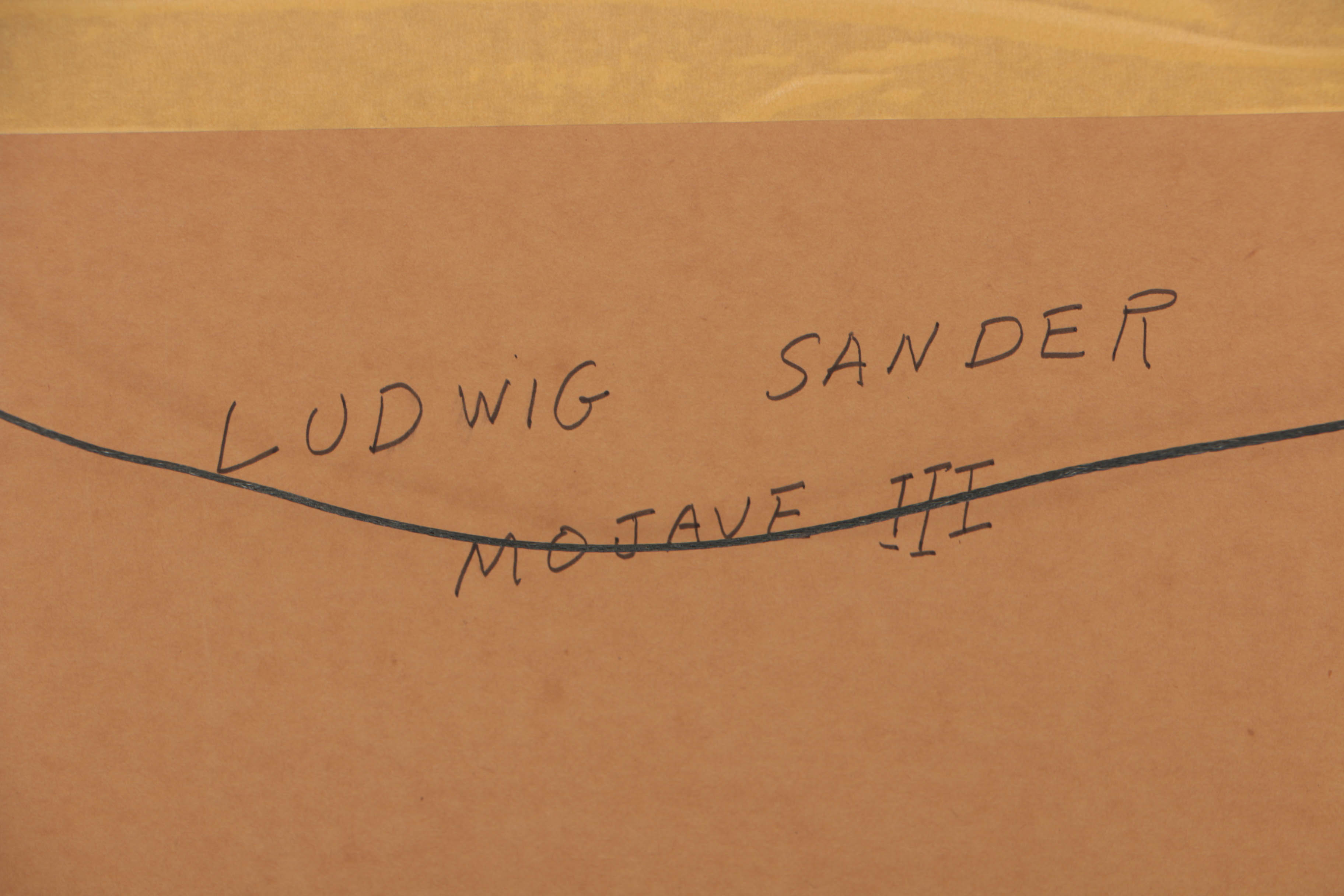 Ludwig Sander 1967 Oil on Canvas "Mojave III"