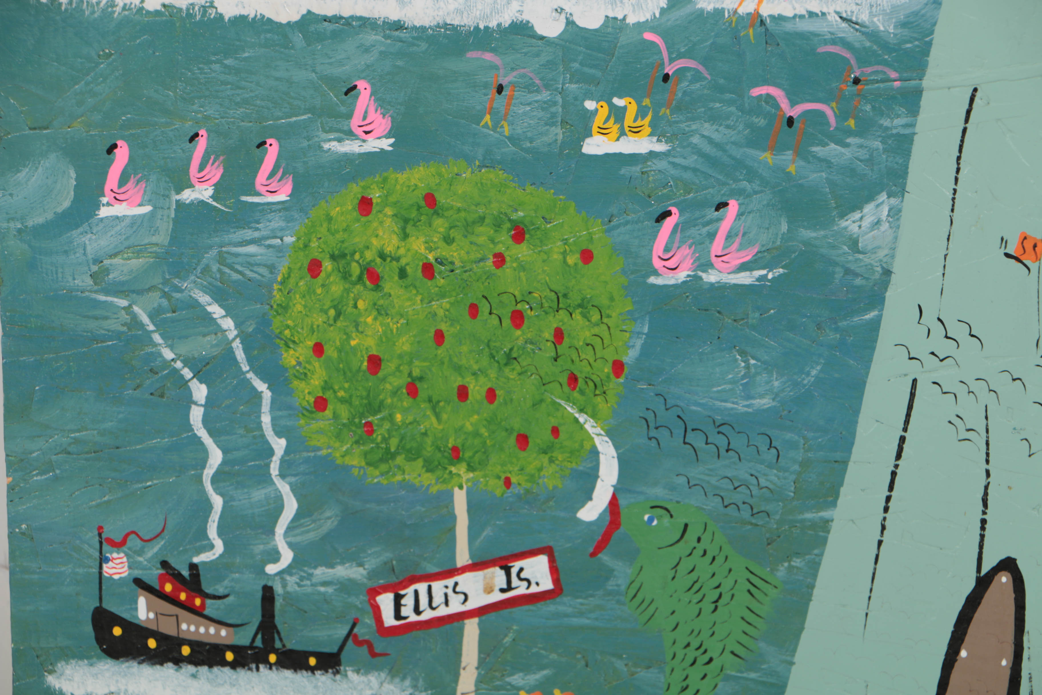 Benny Carter Oil and Mixed Media on Wood Board