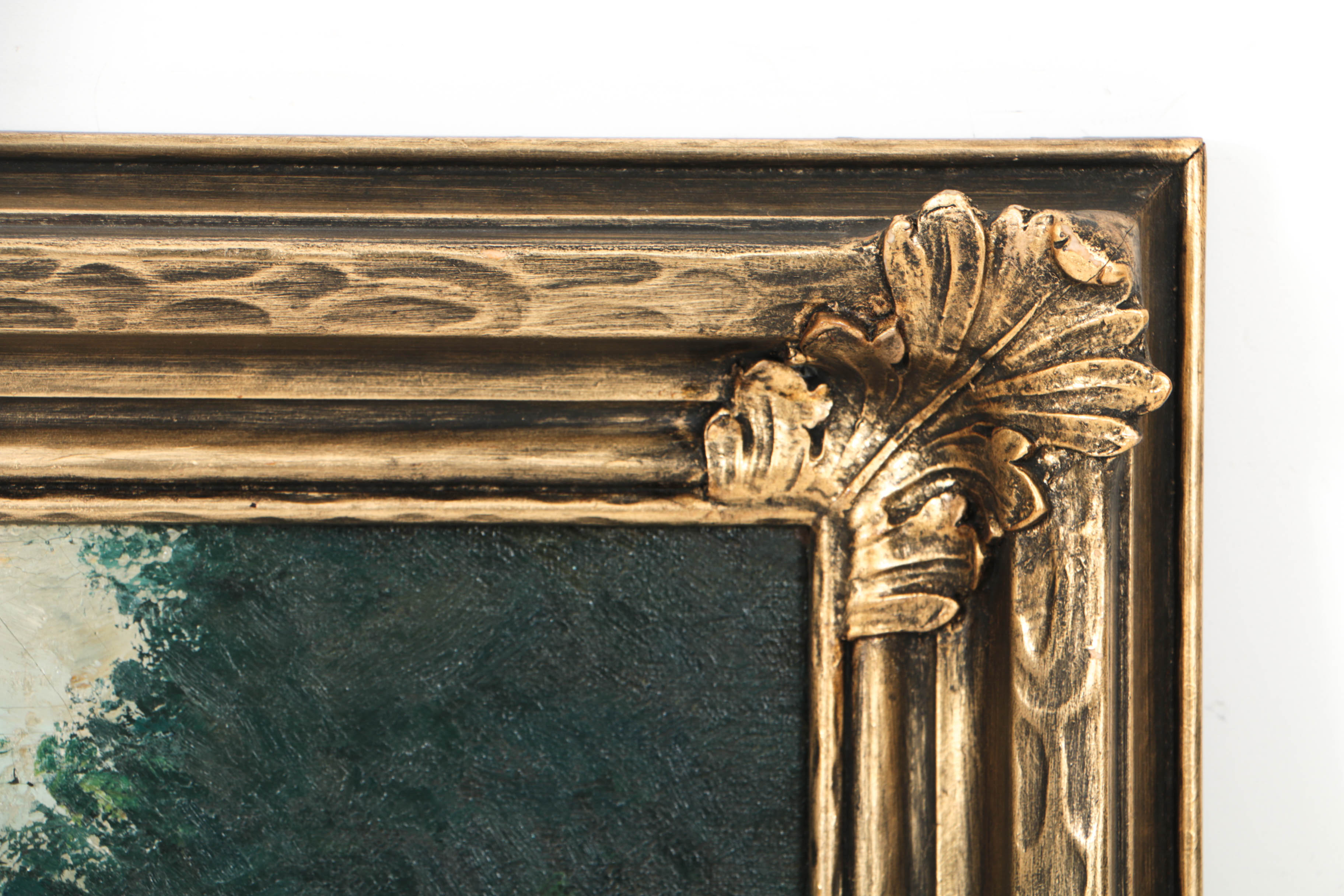 Varaldo Cariani Oil on Canvas Creek Landscape