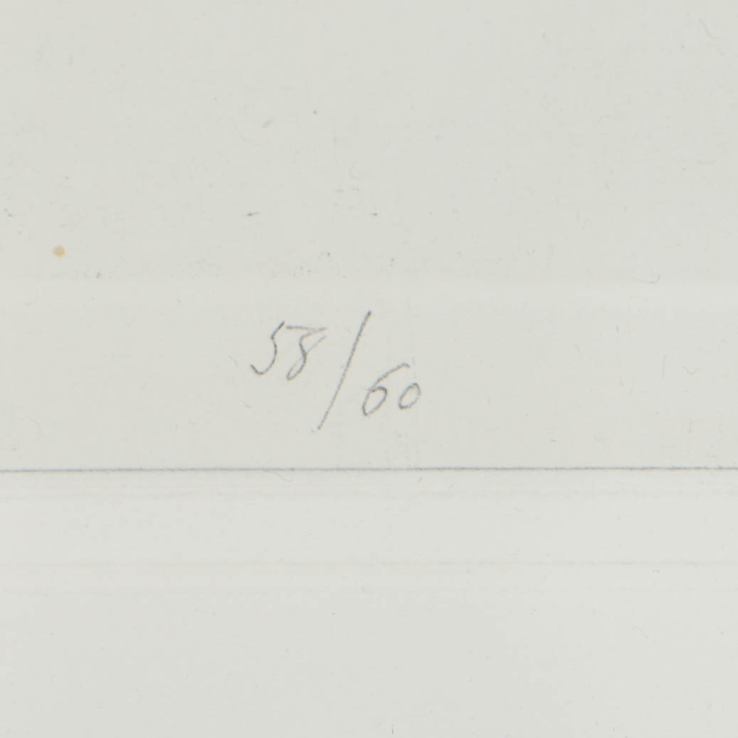 Leonard Baskin 1966 Limited Edition Etching "Standing Bird"