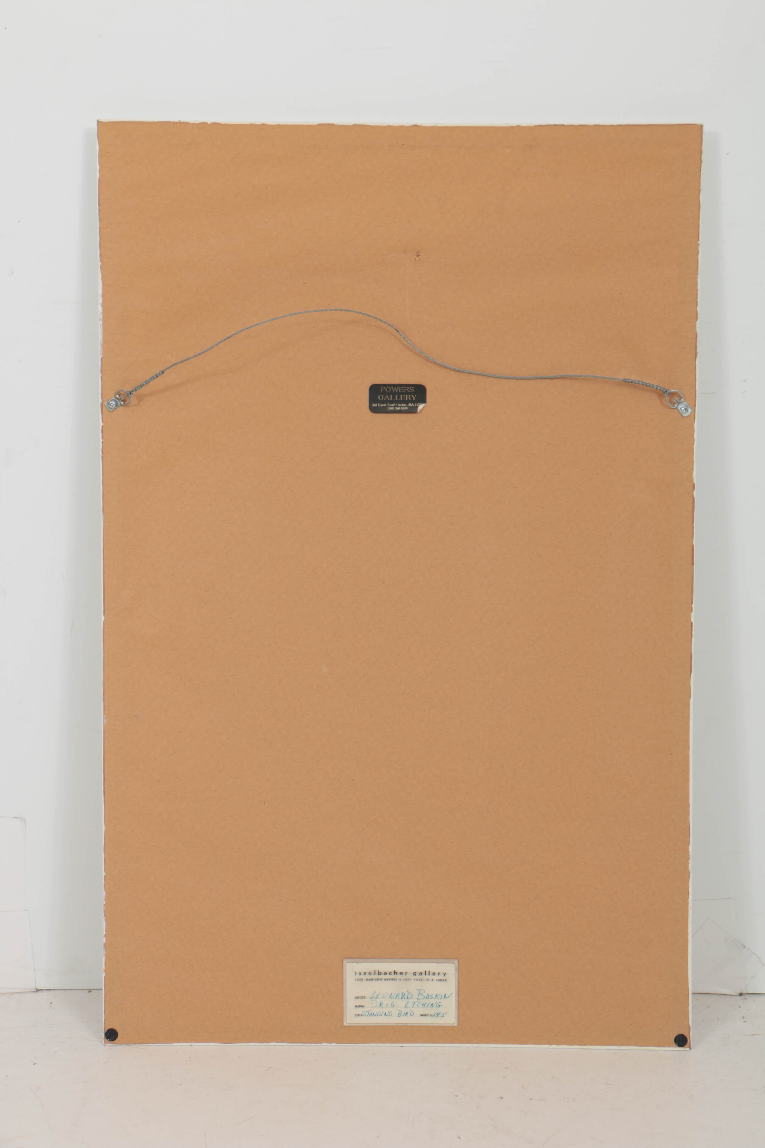 Leonard Baskin 1966 Limited Edition Etching "Standing Bird"