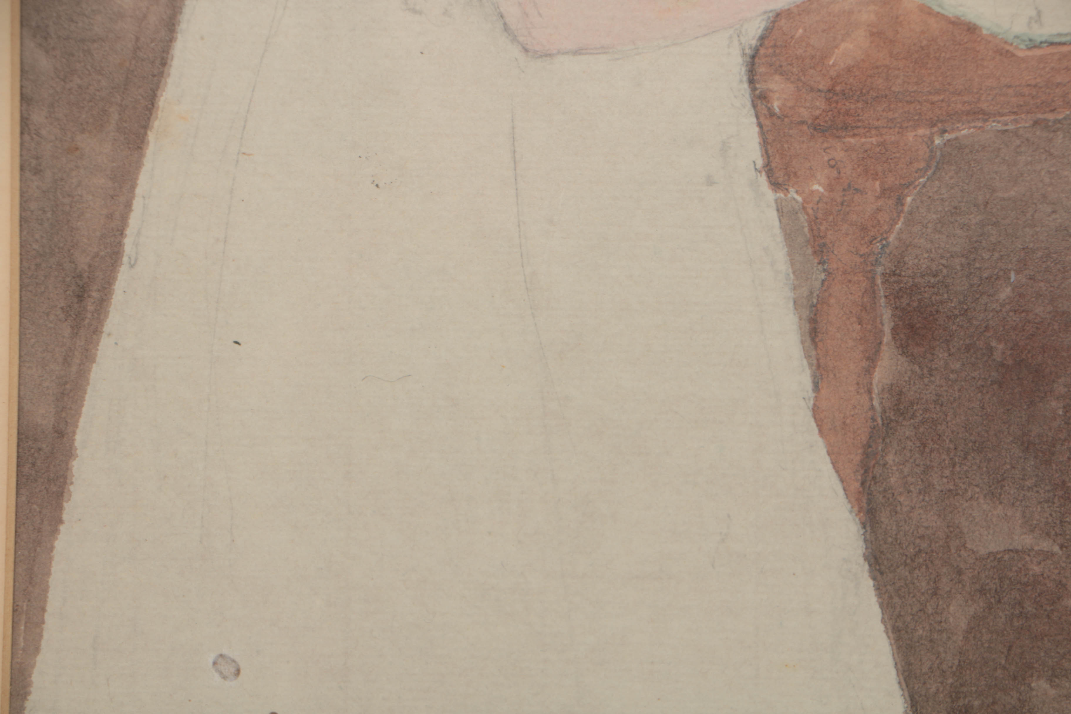 Elmer Livingston MacRae 1906 Watercolor on Paper of a Girl Reading