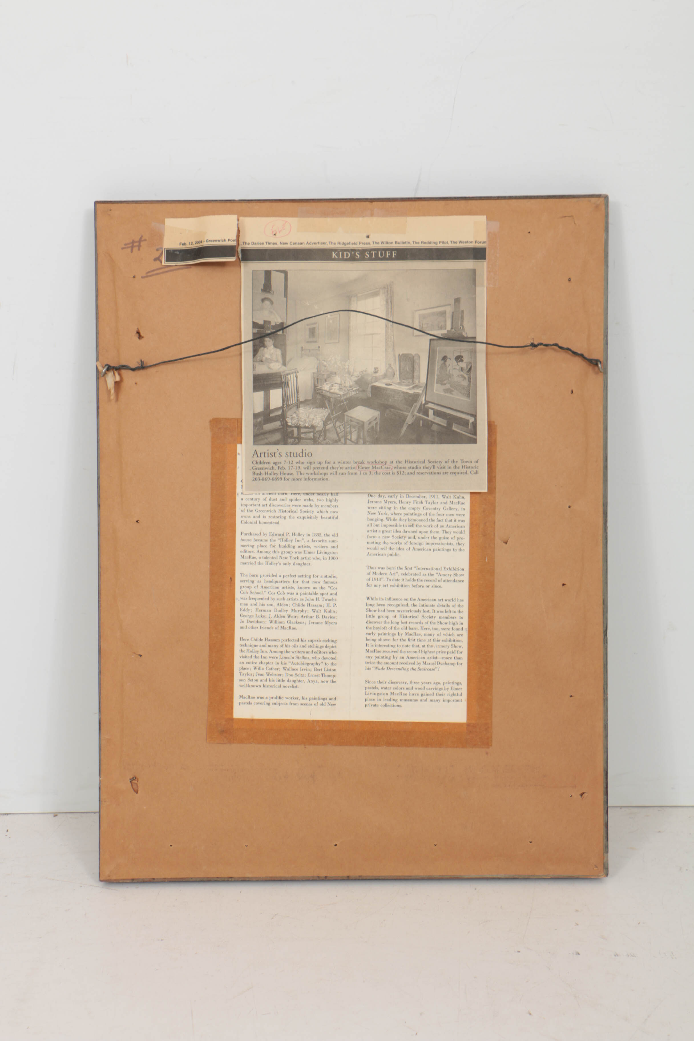 Elmer Livingston MacRae 1906 Watercolor on Paper of a Girl Reading