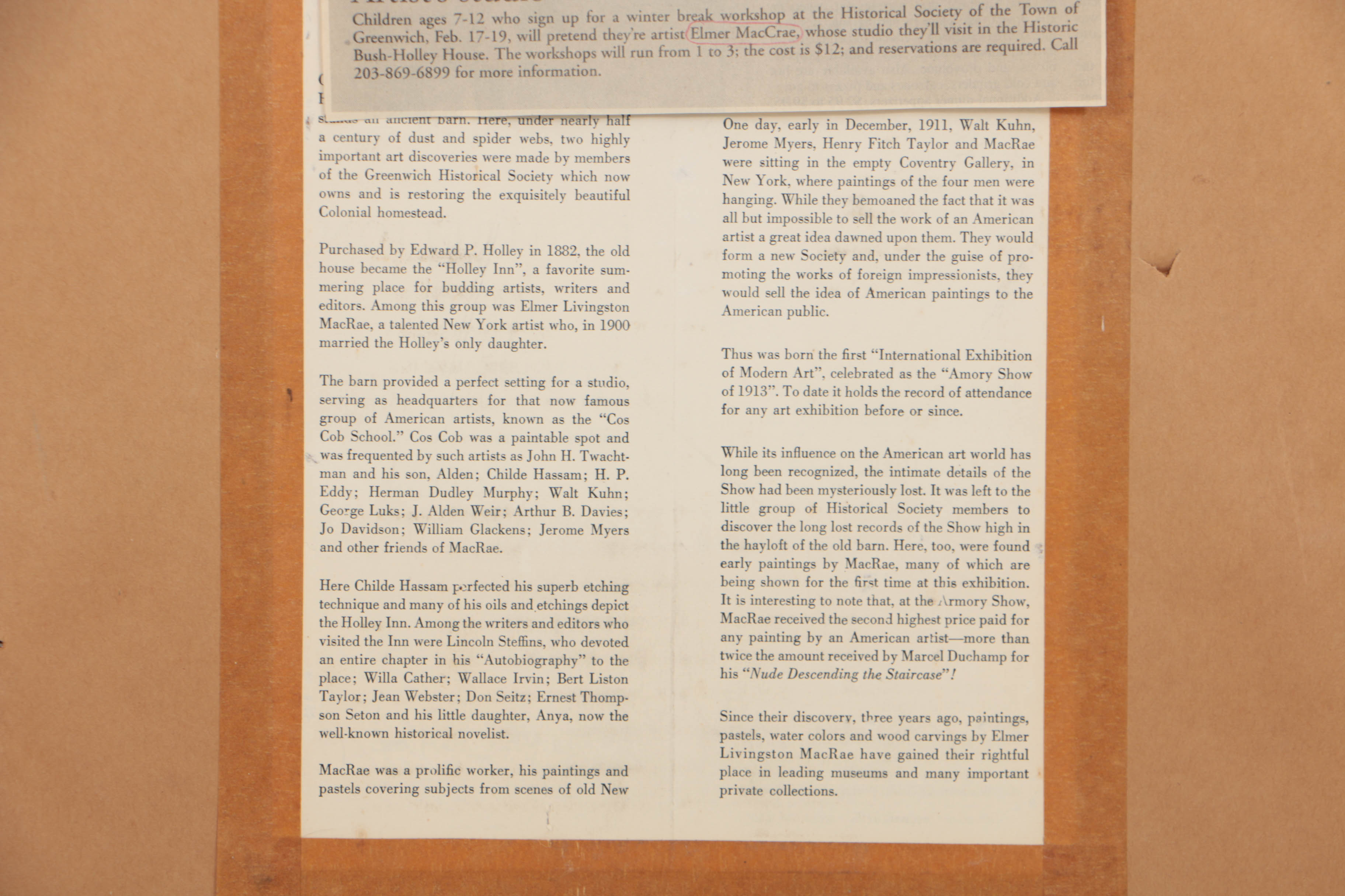 Elmer Livingston MacRae 1906 Watercolor on Paper of a Girl Reading