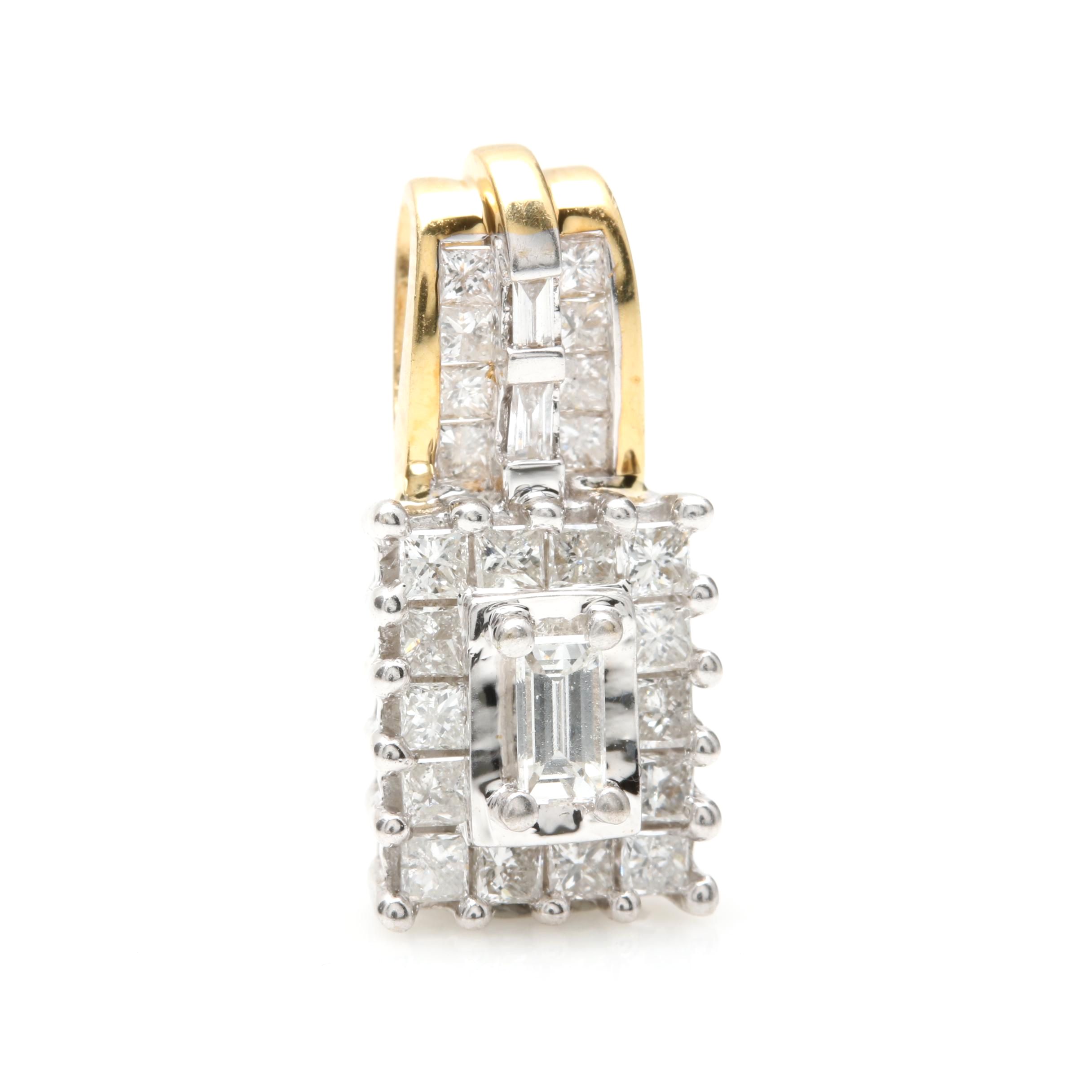 A. Napadol 18K Yellow Gold Diamond Pendant