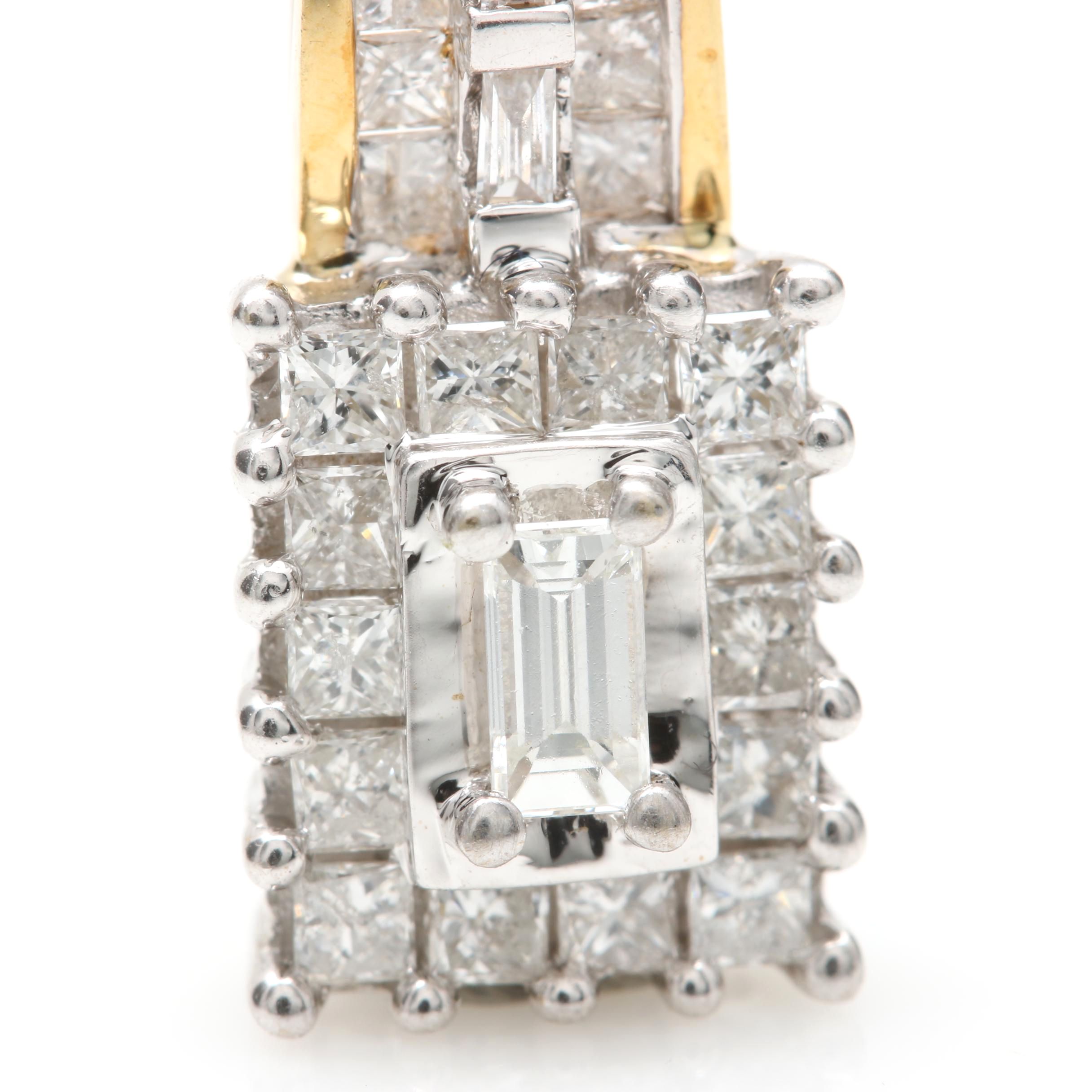 A. Napadol 18K Yellow Gold Diamond Pendant