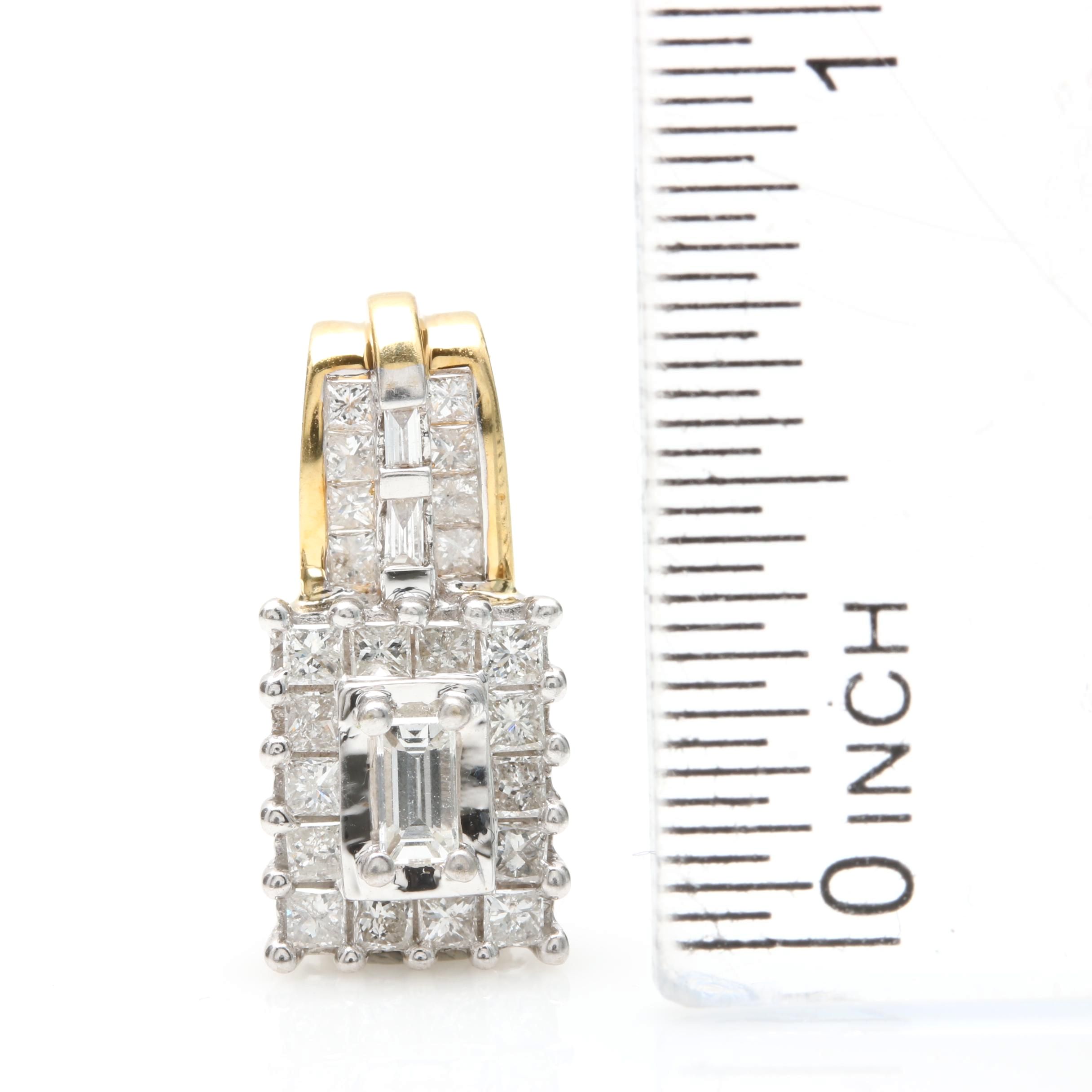 A. Napadol 18K Yellow Gold Diamond Pendant