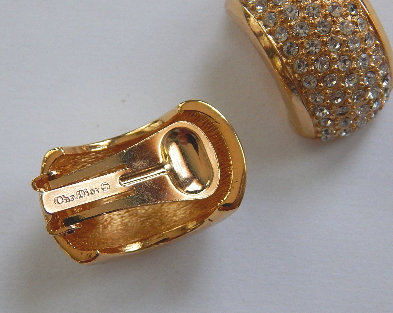 Vintage Coro Red Aurora Borealis Necklace and Earrings and Dior Earrings