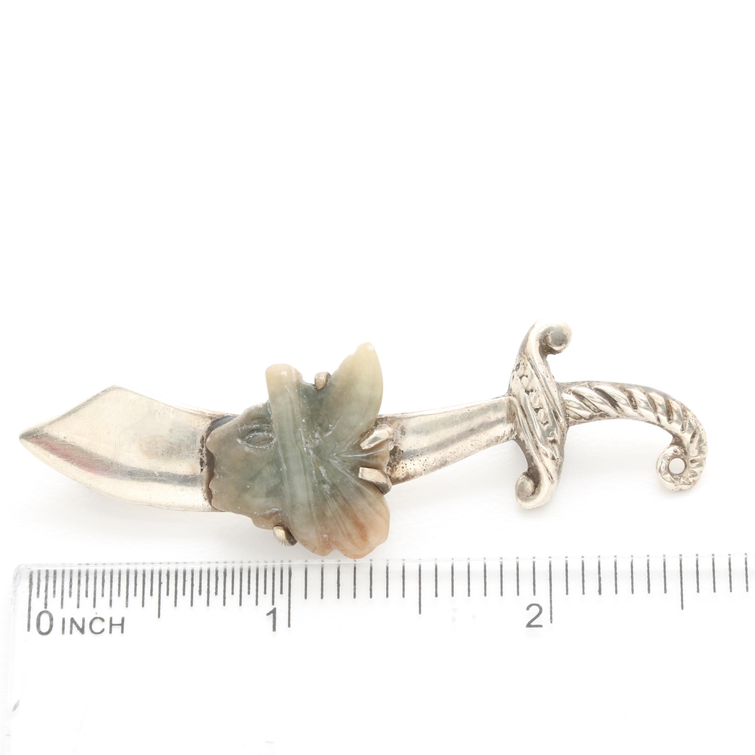 Sterling Silver Gemstone Jewelry Including Niello Enamel