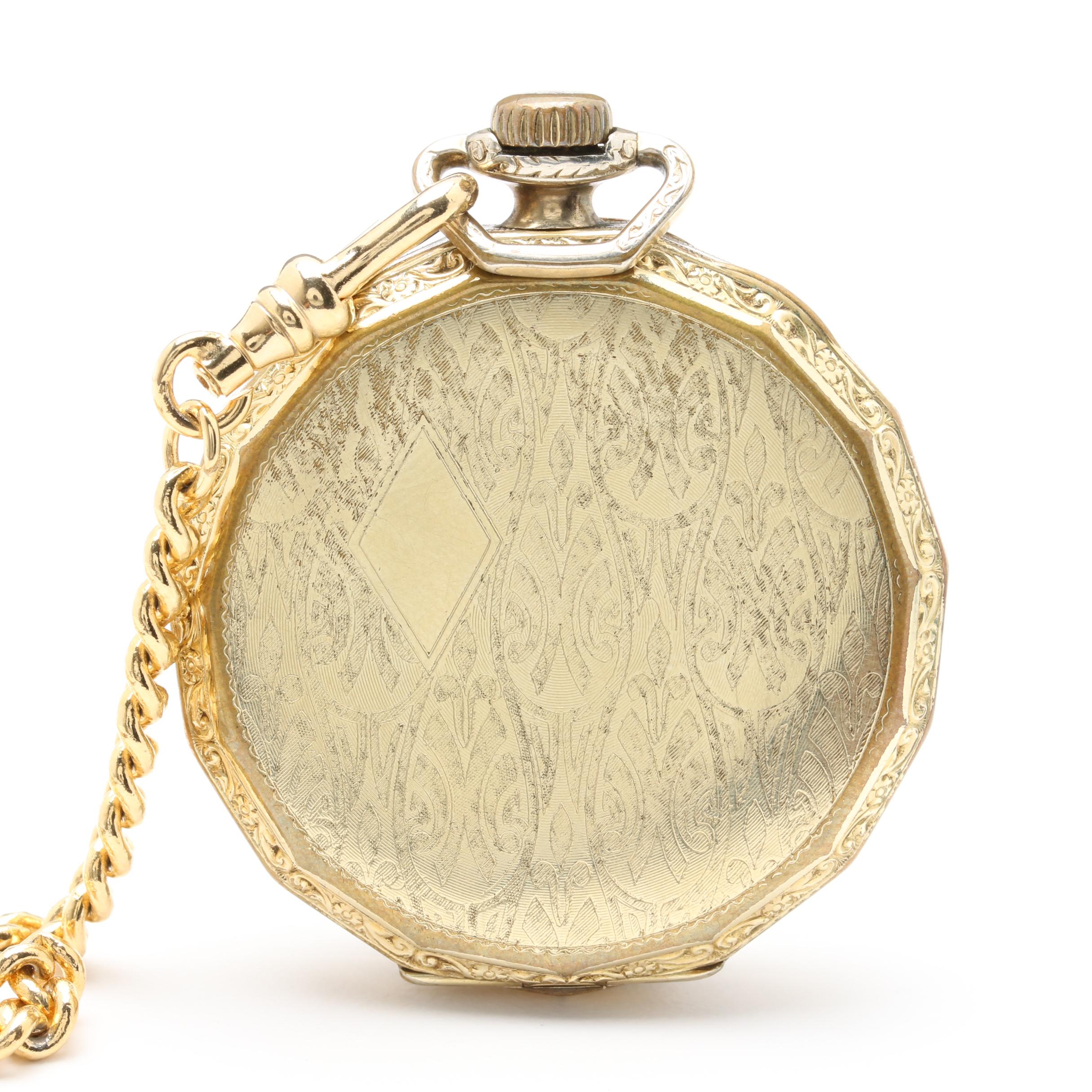 Vintage Elgin Pocket Watch and Imitation Mother of Pearl Pocket Knife