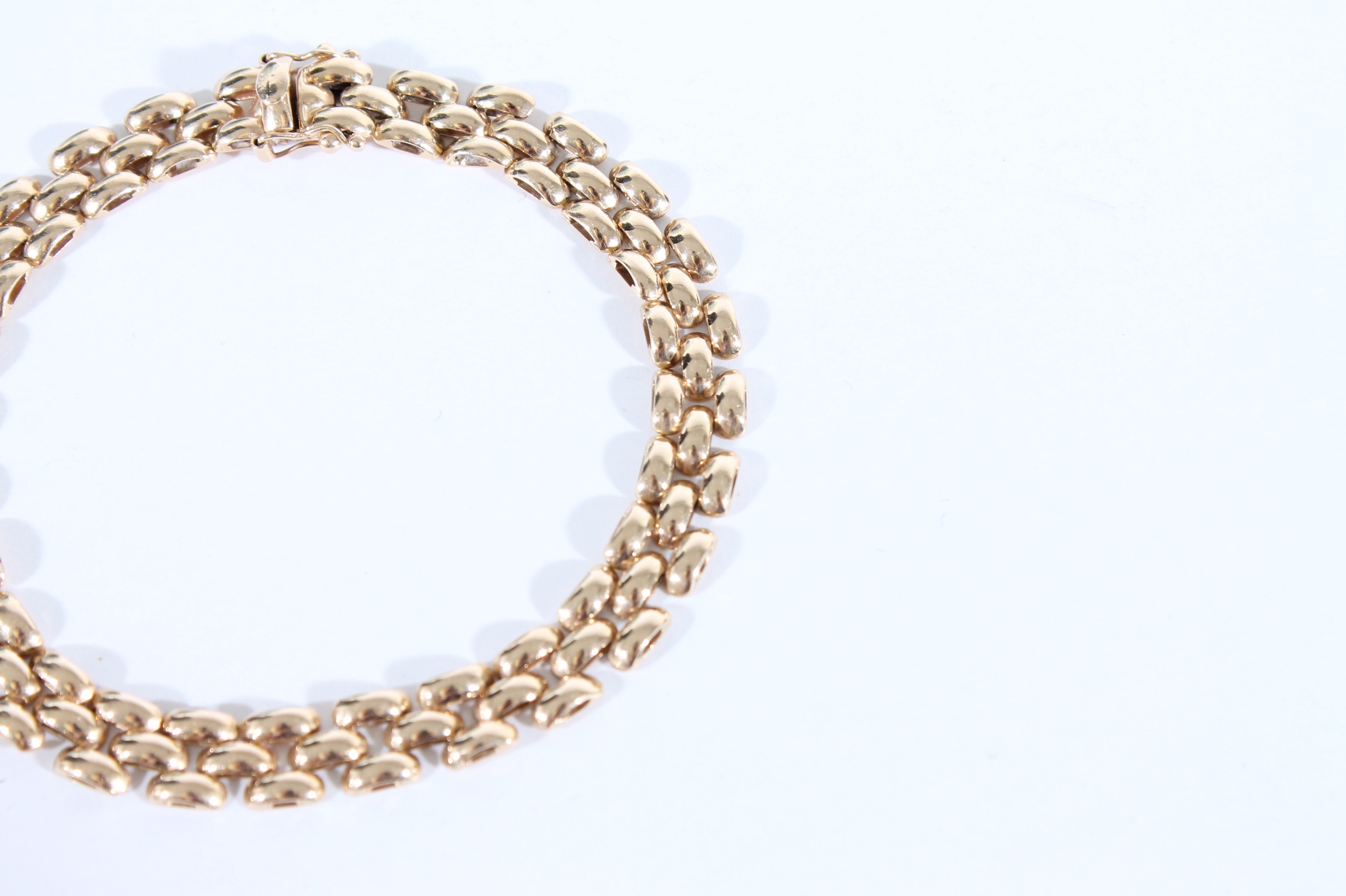 Aurafin 14K Yellow Gold Link Bracelet
