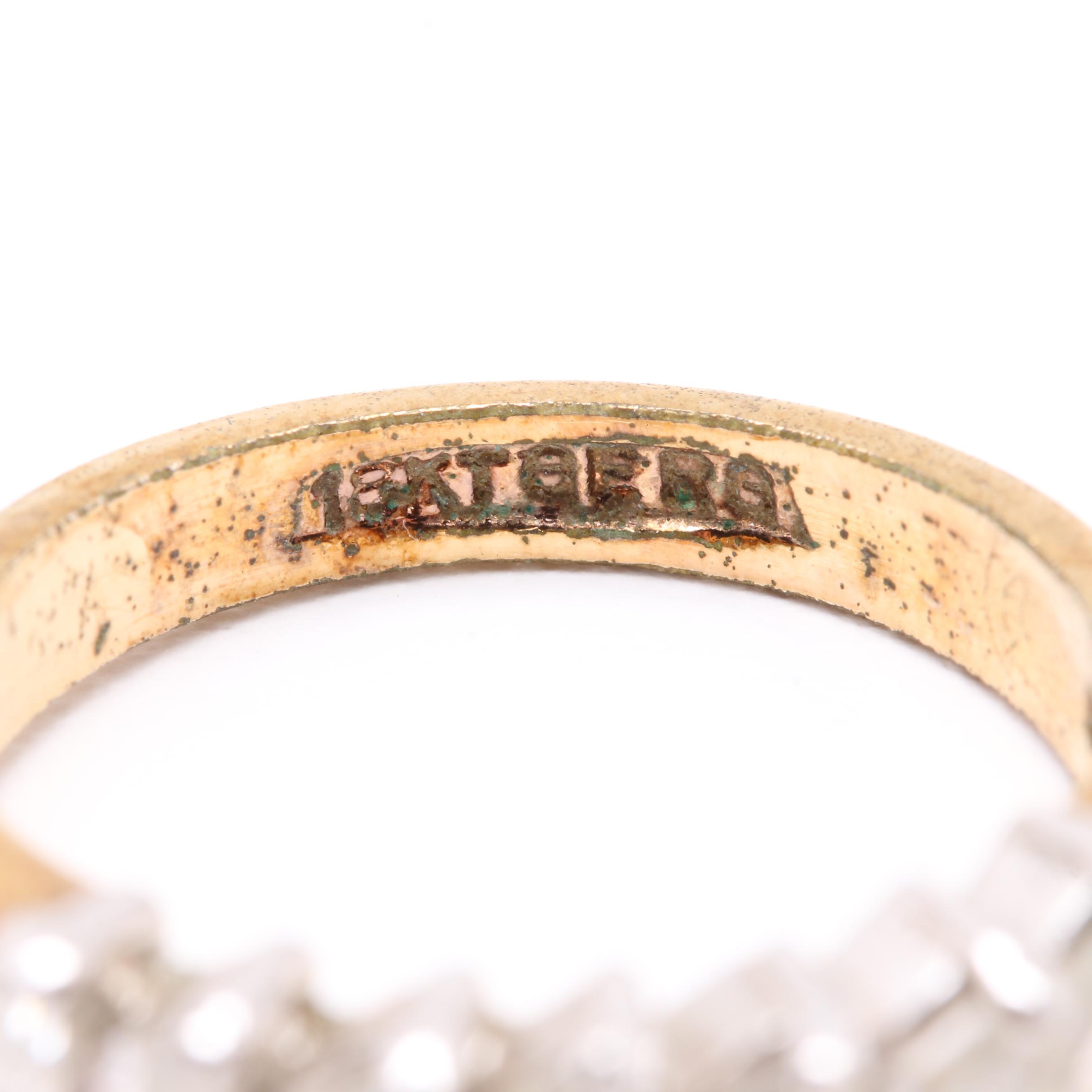 Gold Tone Gemstone Rings Including Opal