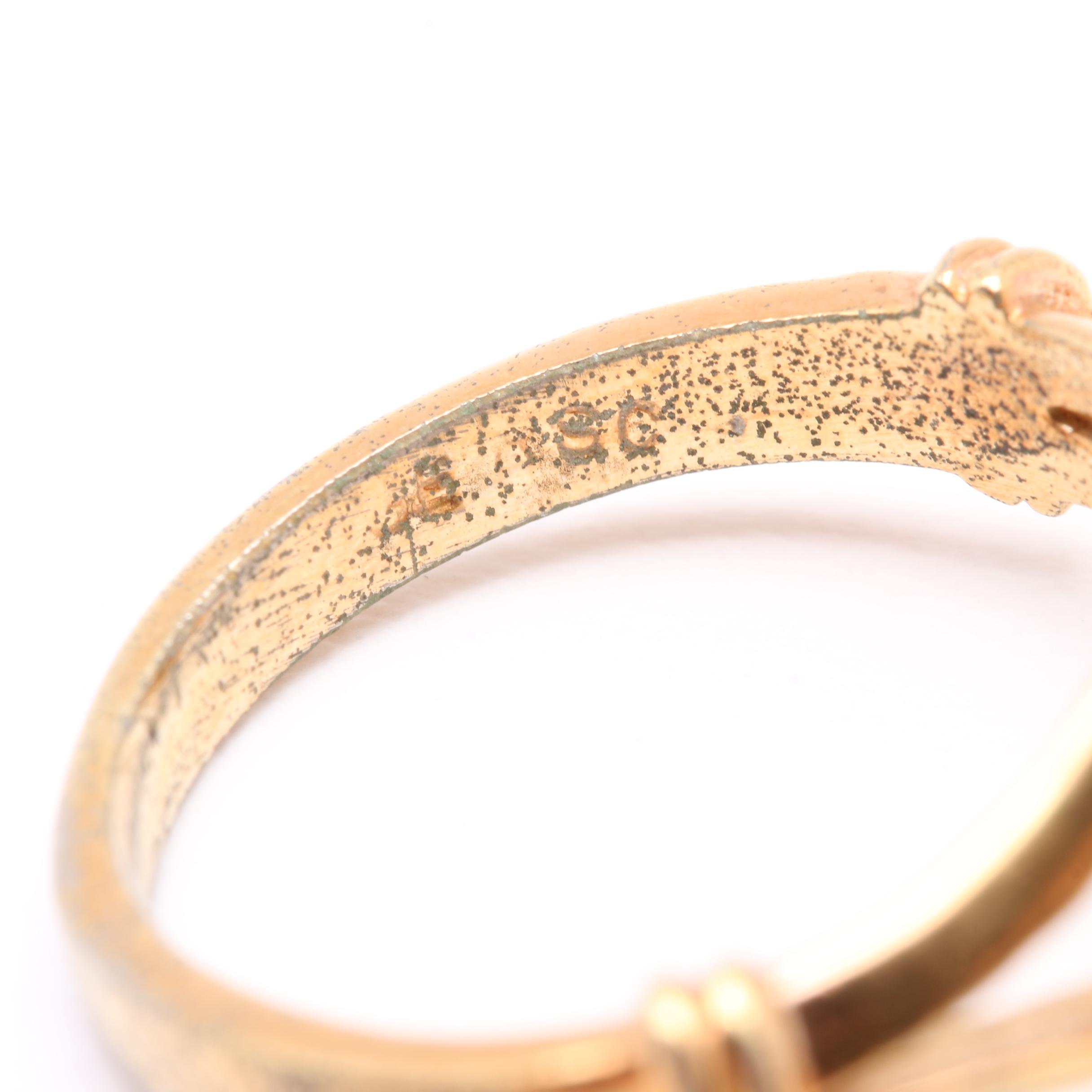 Gold Tone Gemstone Rings Including Opal