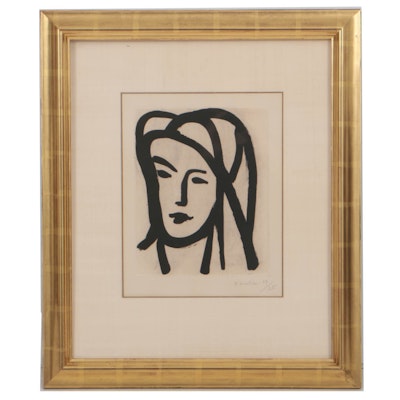 Henri Matisse Limited Edition Aquatint on Paper "Bédouine au grand voile" Henri Matisse Limited Edition Aquatint on Paper "Bédouine au grand voile"