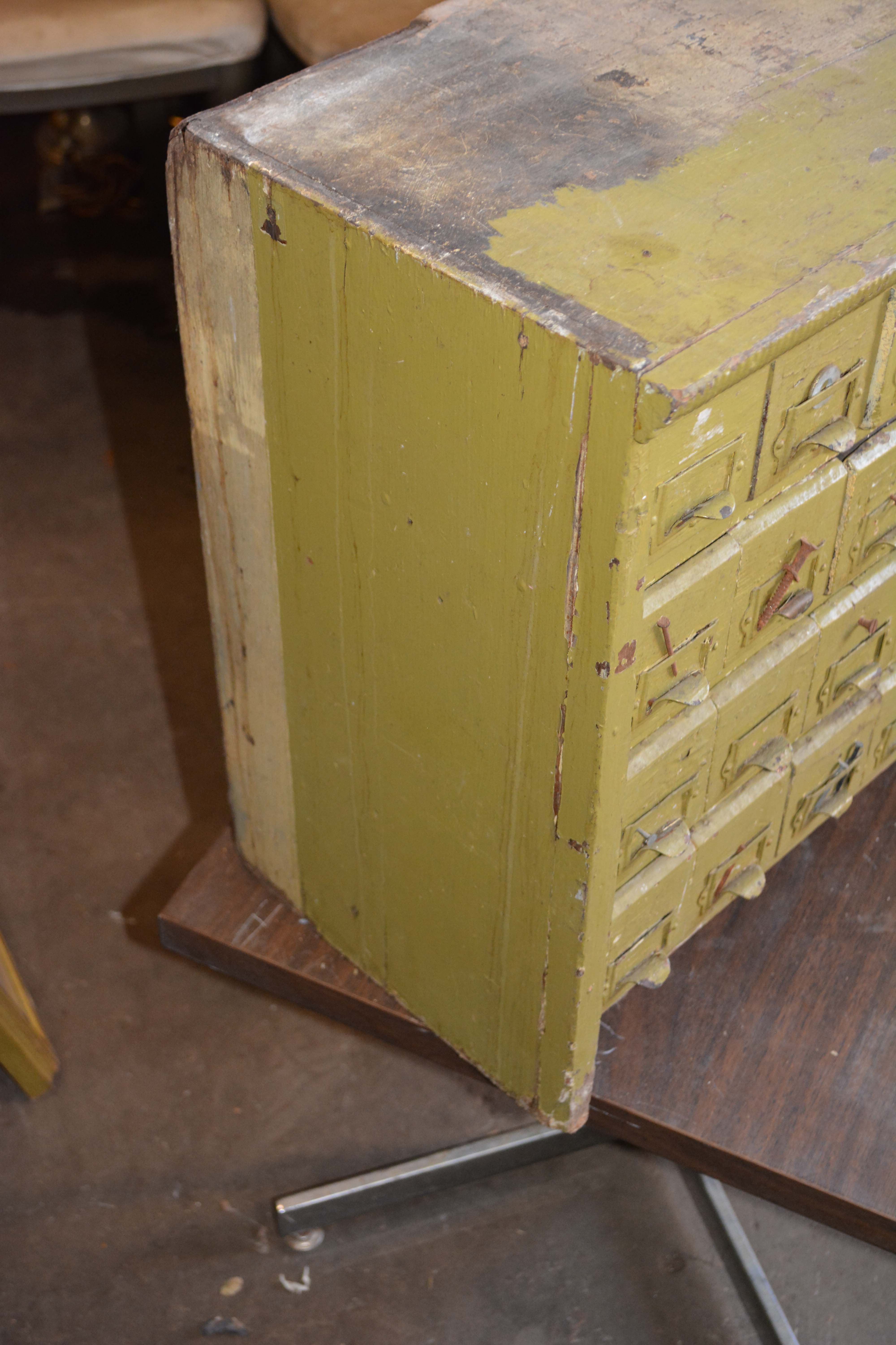 Vintage Hardware Cabinet