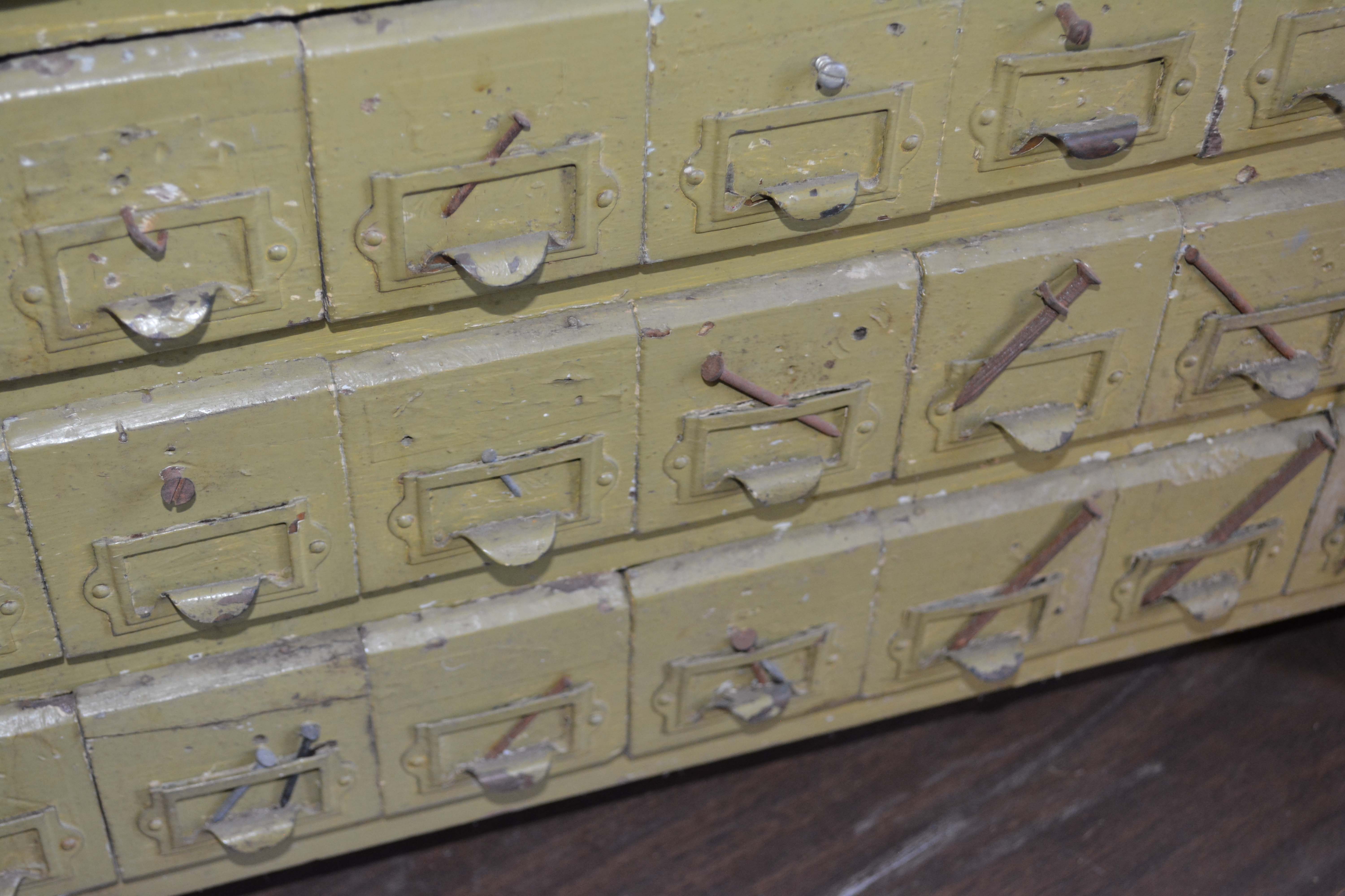 Vintage Hardware Cabinet