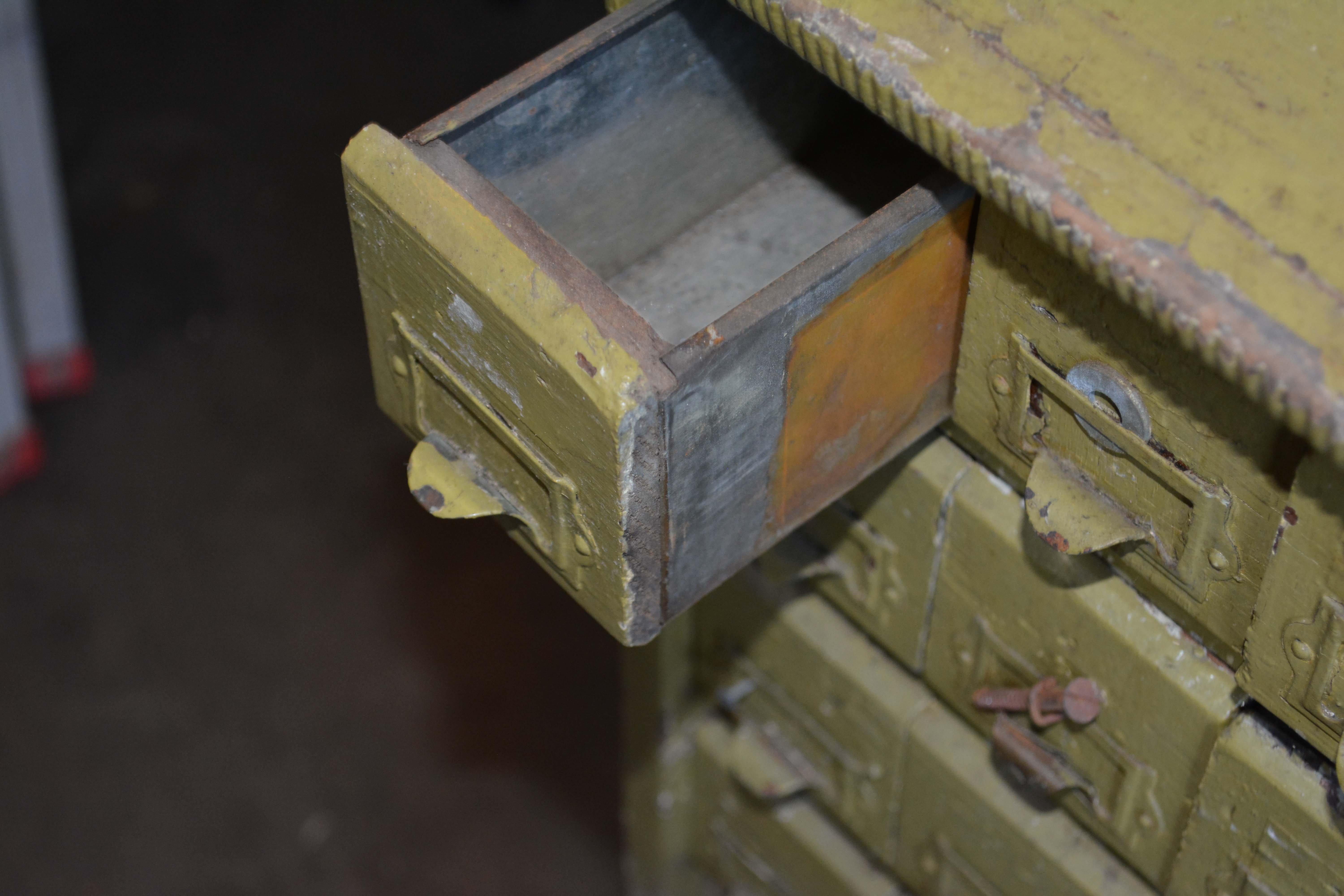 Vintage Hardware Cabinet