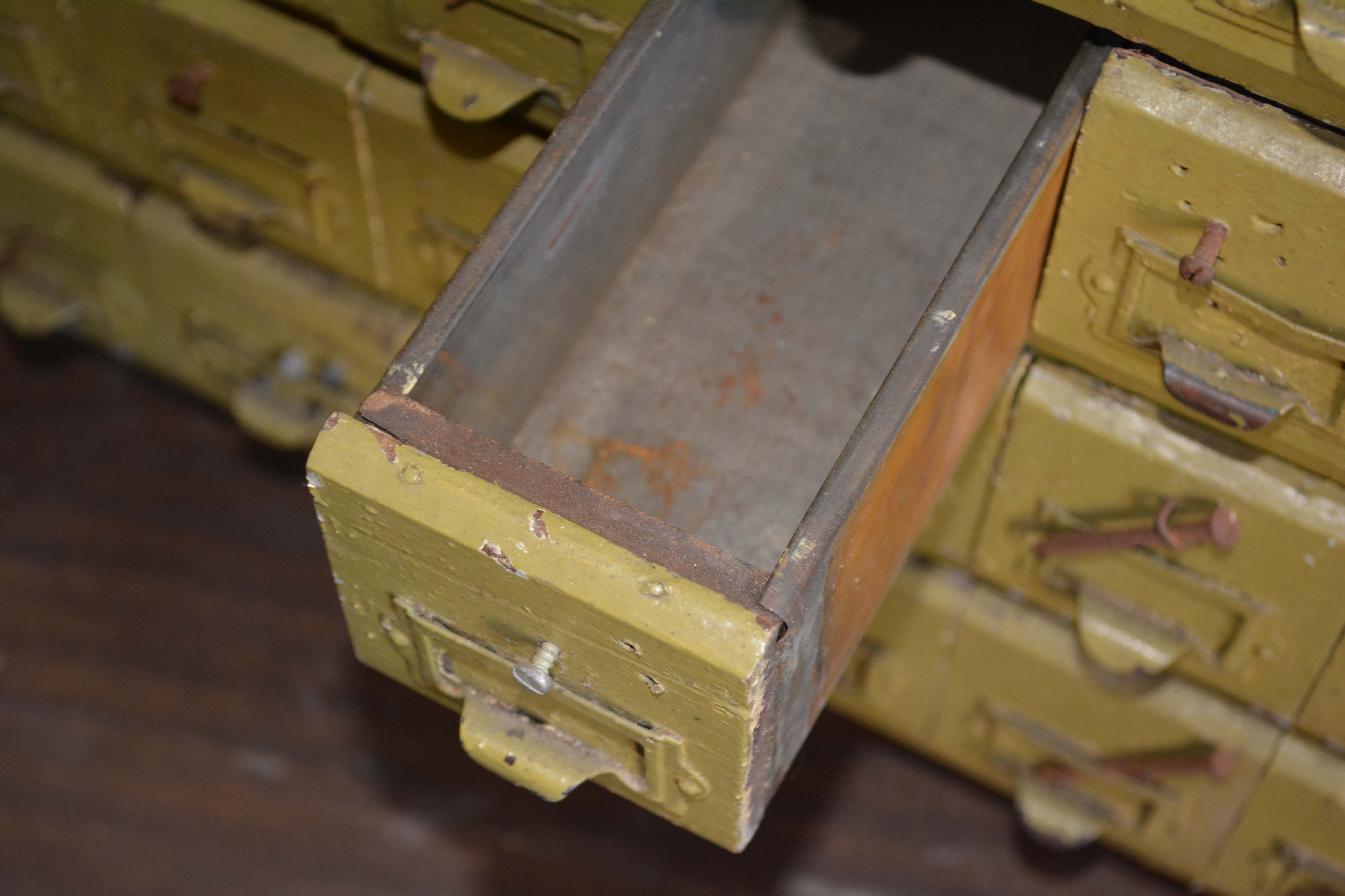 Vintage Hardware Cabinet