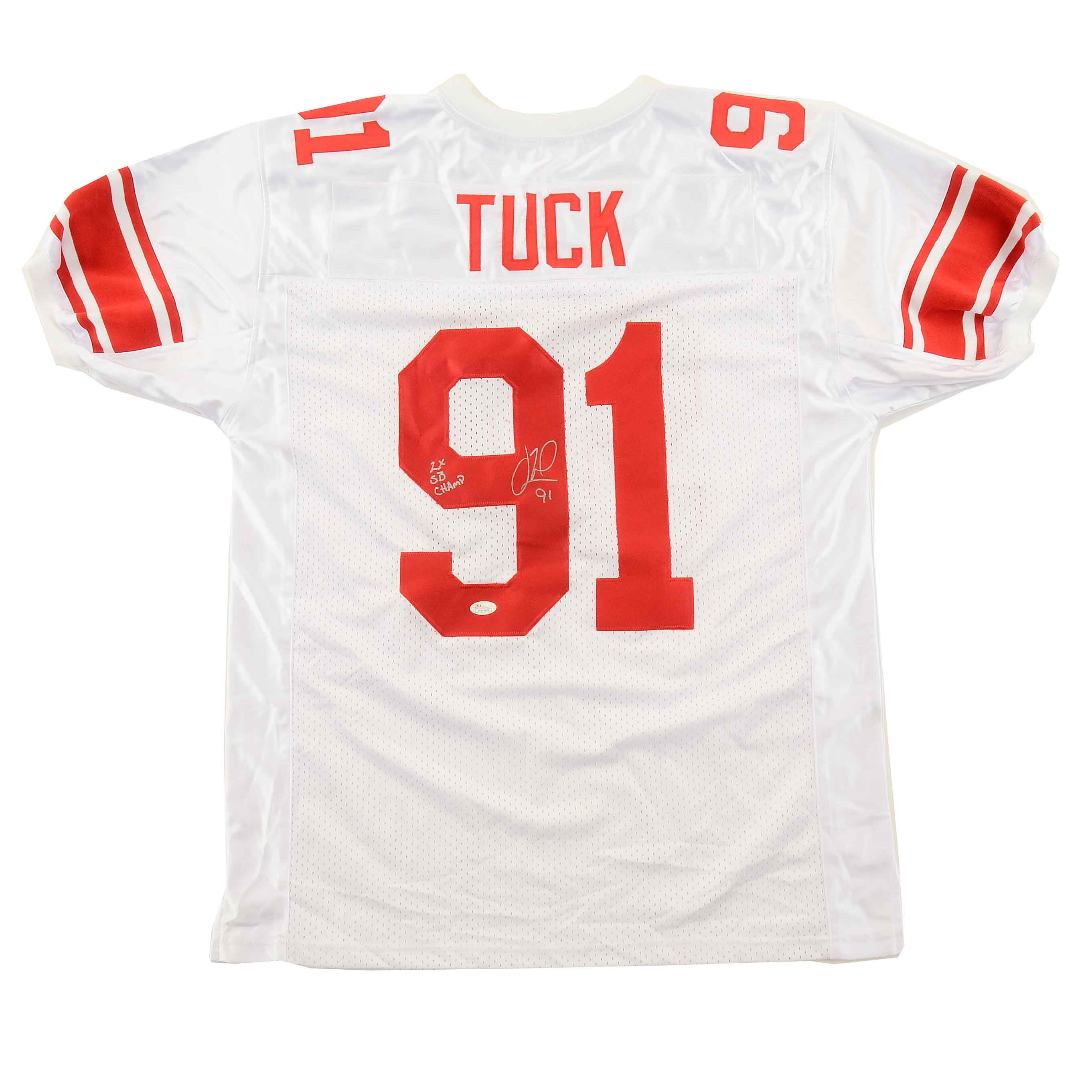 Justin Tuck Signed Giants Jersey  COA