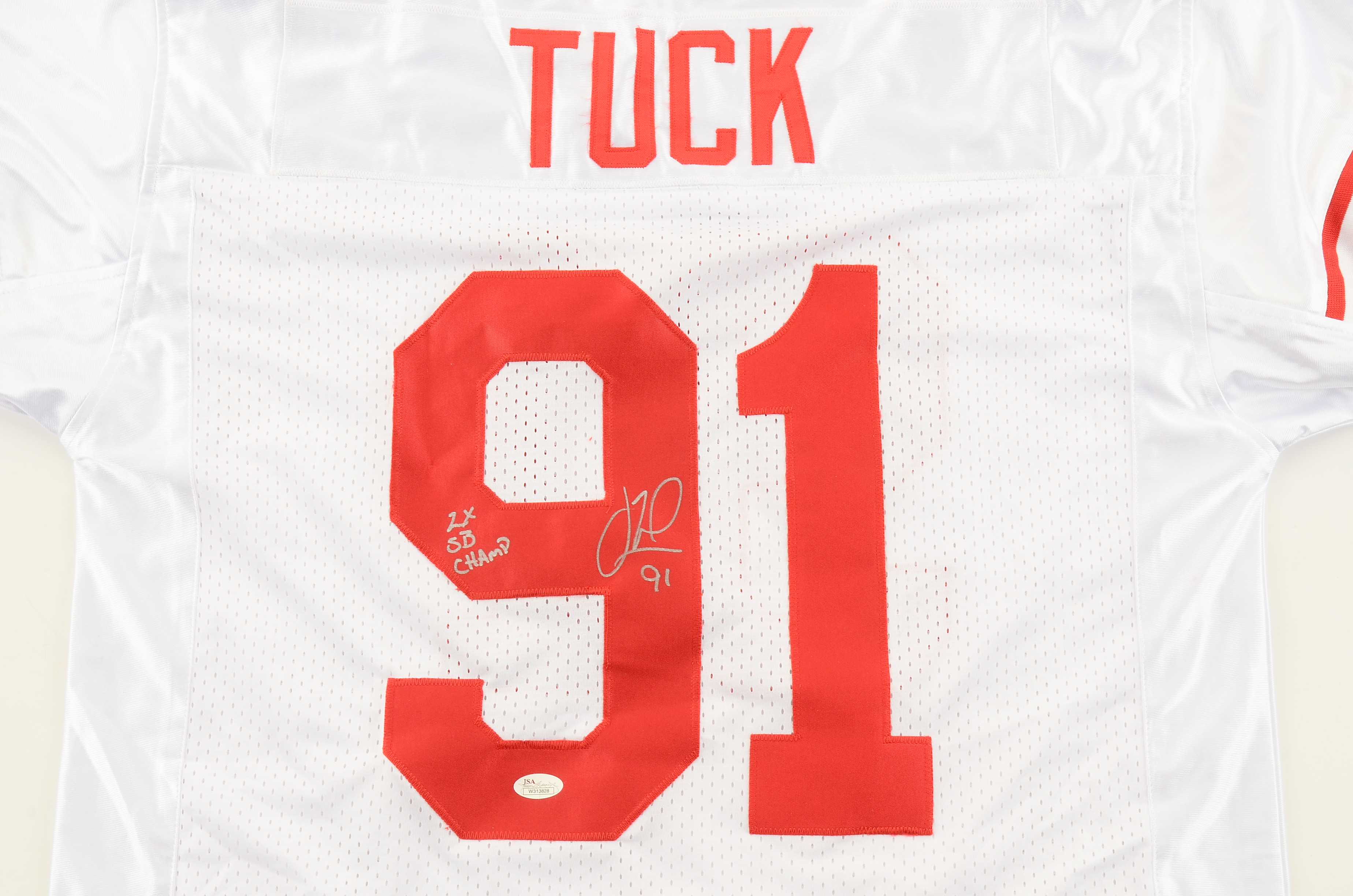 Justin Tuck Signed Giants Jersey  COA
