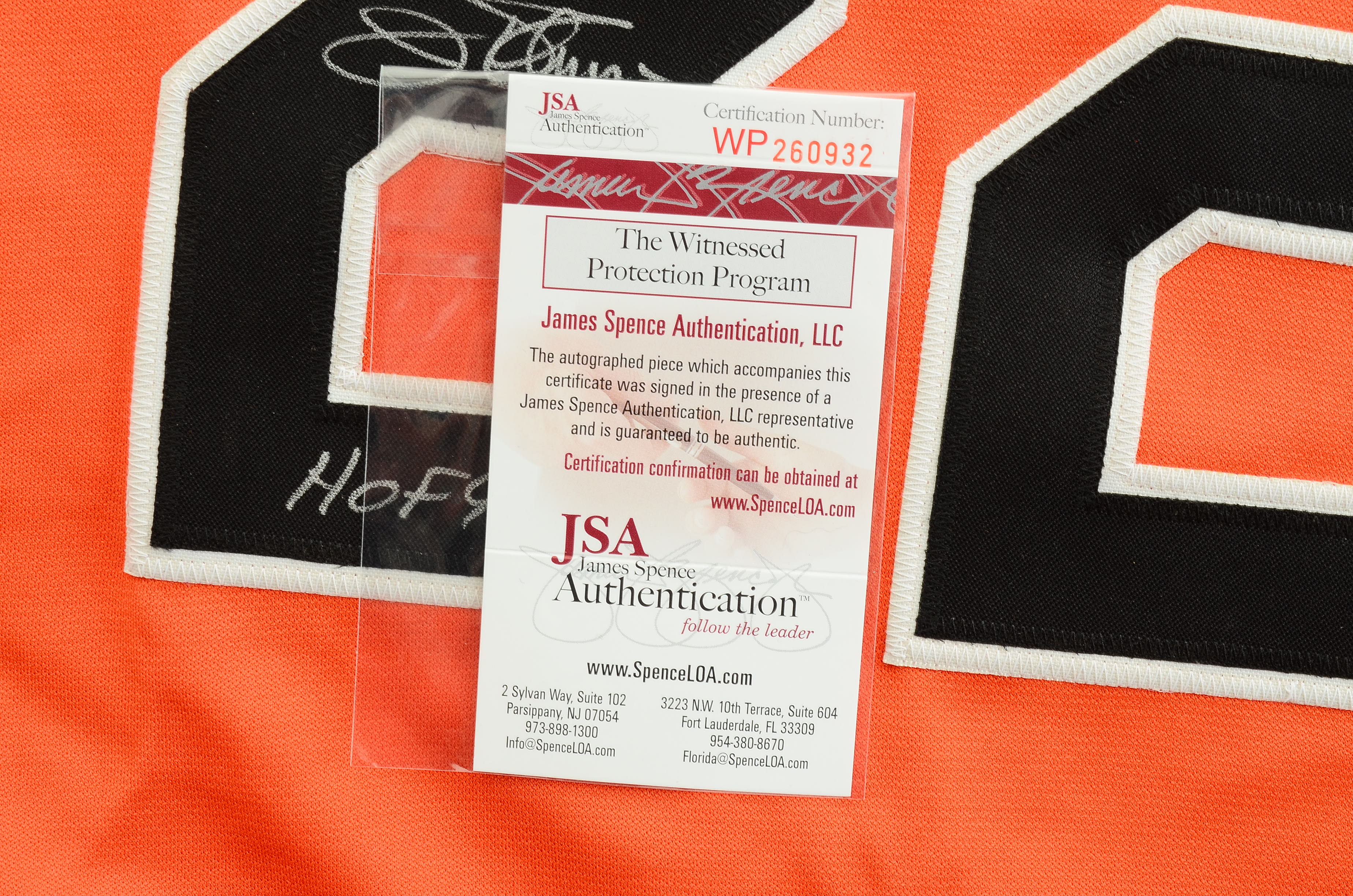 Jim Palmer Signed Orioles Jersey  COA