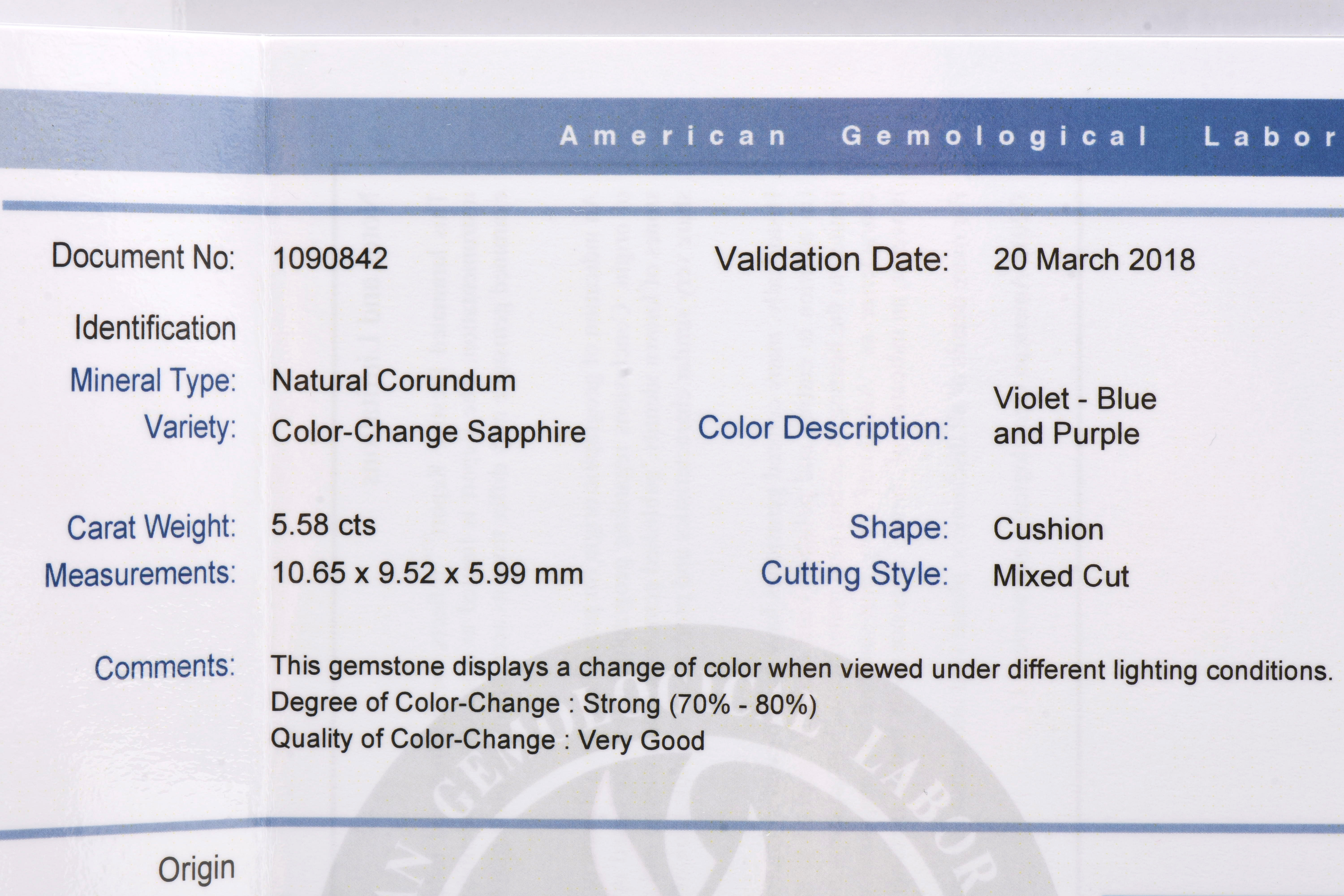 Victorian 14K Yellow Gold Natural Ceylon Color-Change Sapphire and Pearl Ring