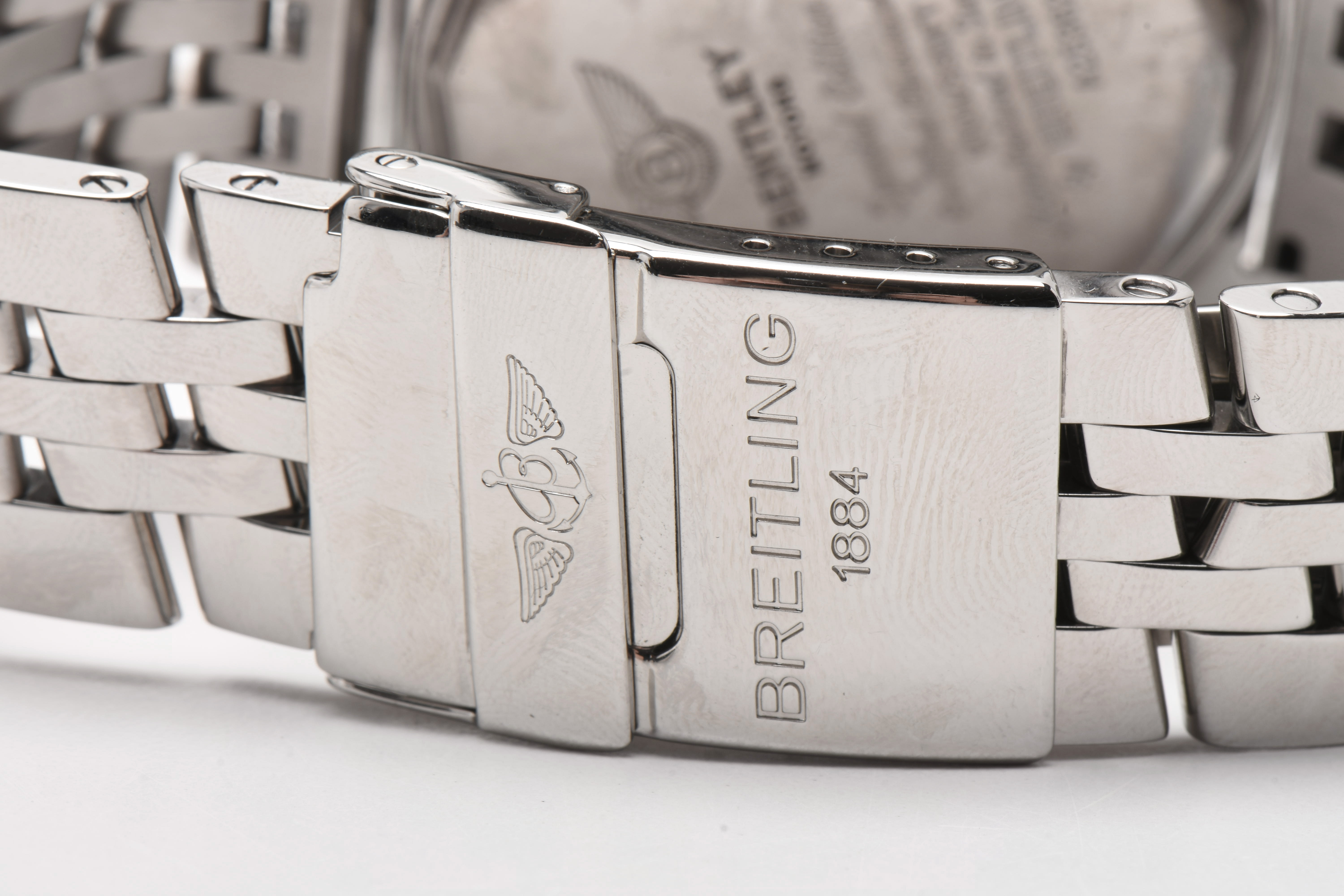 Breitling for Bentley Motors Automatic Chronograph Purple Dial Steel Watch