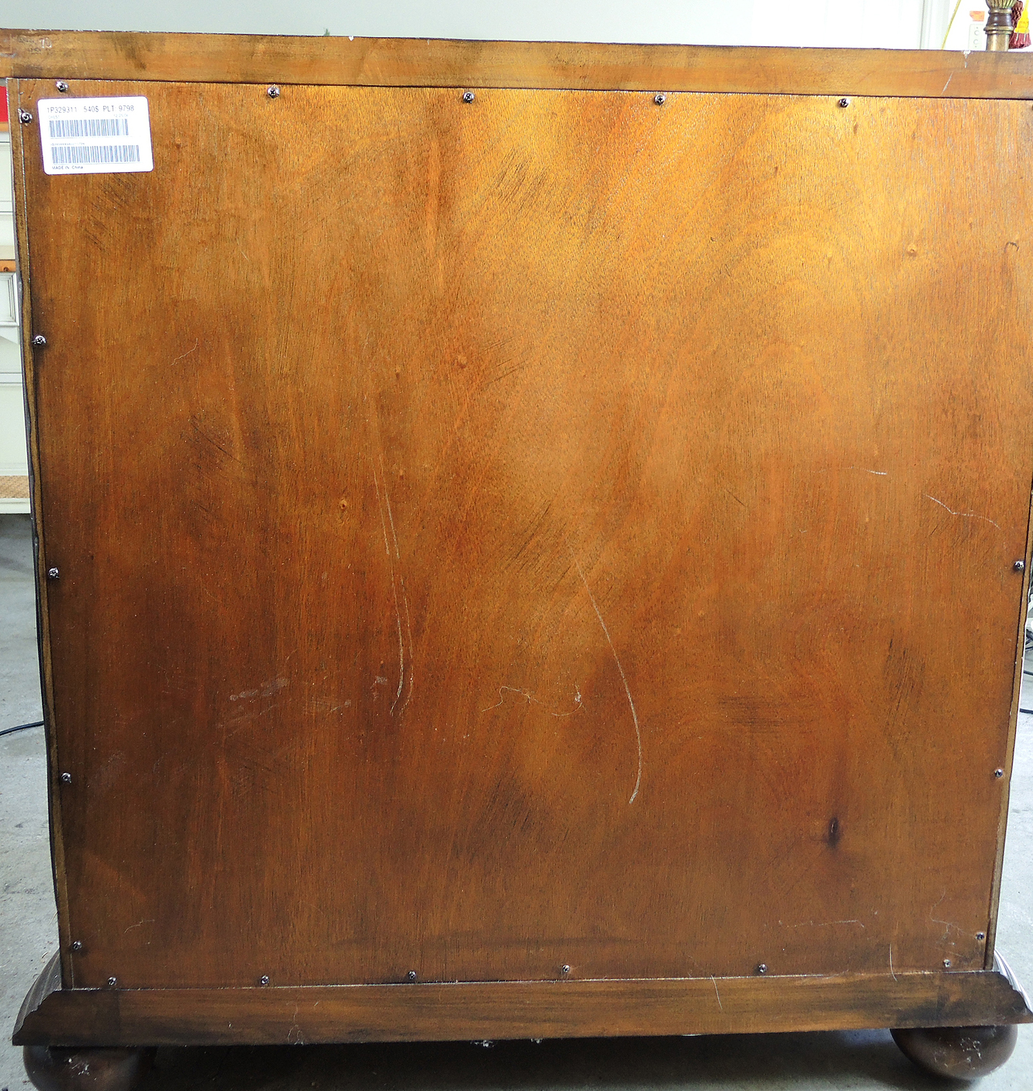 Ethan Allen Black Distressed Chest of Drawers