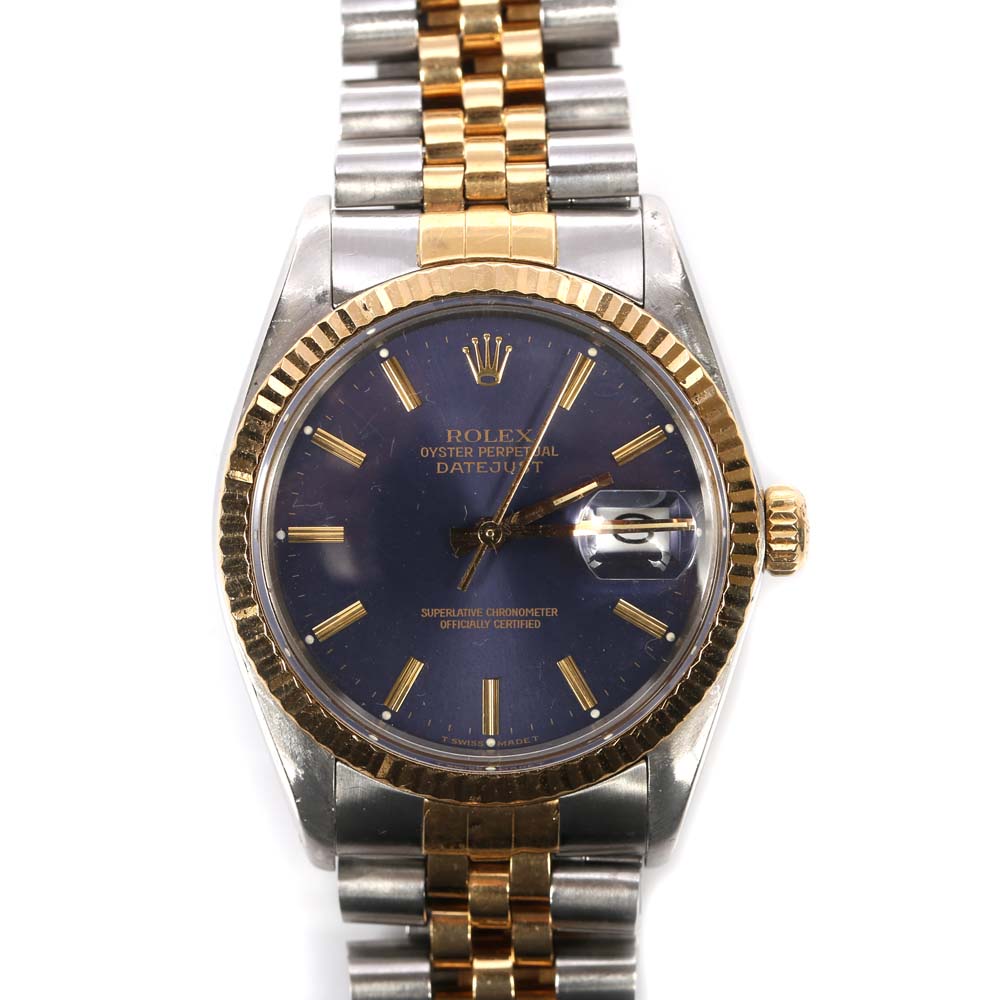 Rolex Oyster Perpetual Datejust Stainless Steel and 18K Yellow Gold Watch